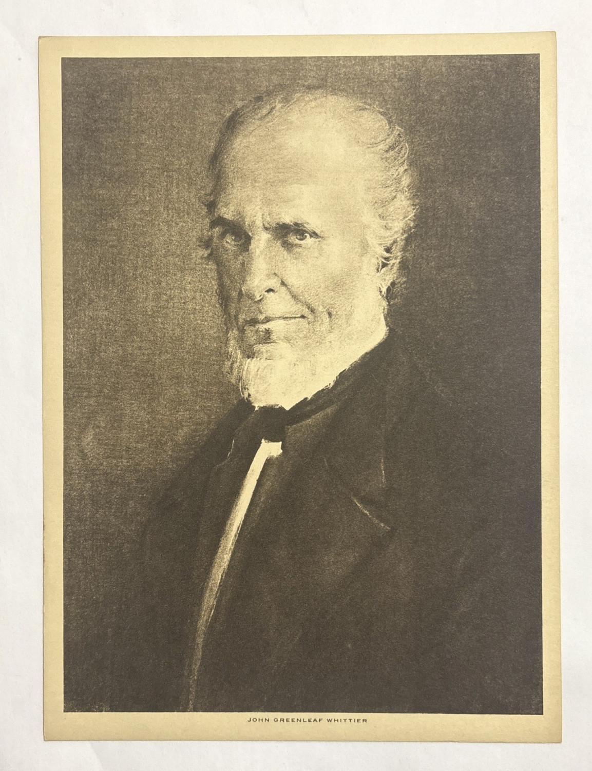 John Greenleaf Whittier Photogravure Print 1913 The Mentor