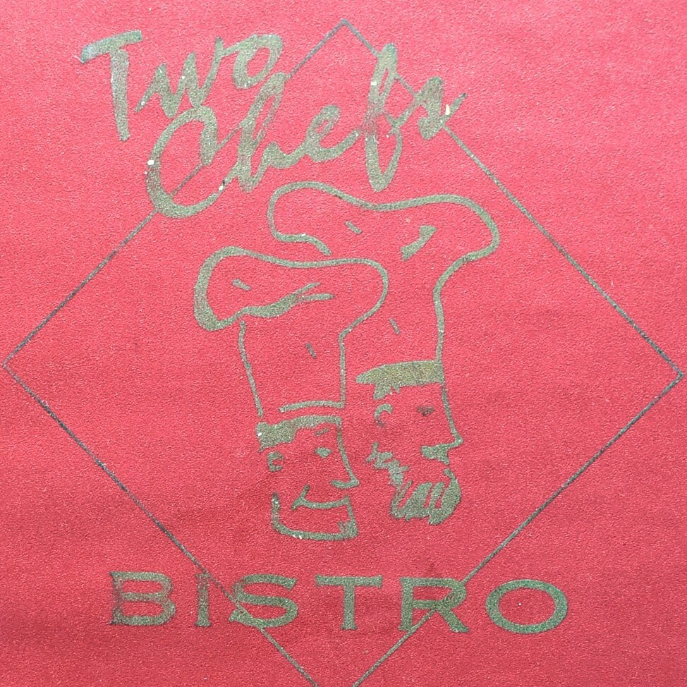 1990s Two Chefs Bistro Restaurant Menu Houston Texas