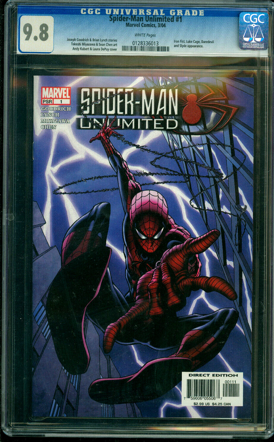 Spider-Man Unlimited #1 CGC 9.8 Andy Kubert Cover Scarce Marvel Comic 2004