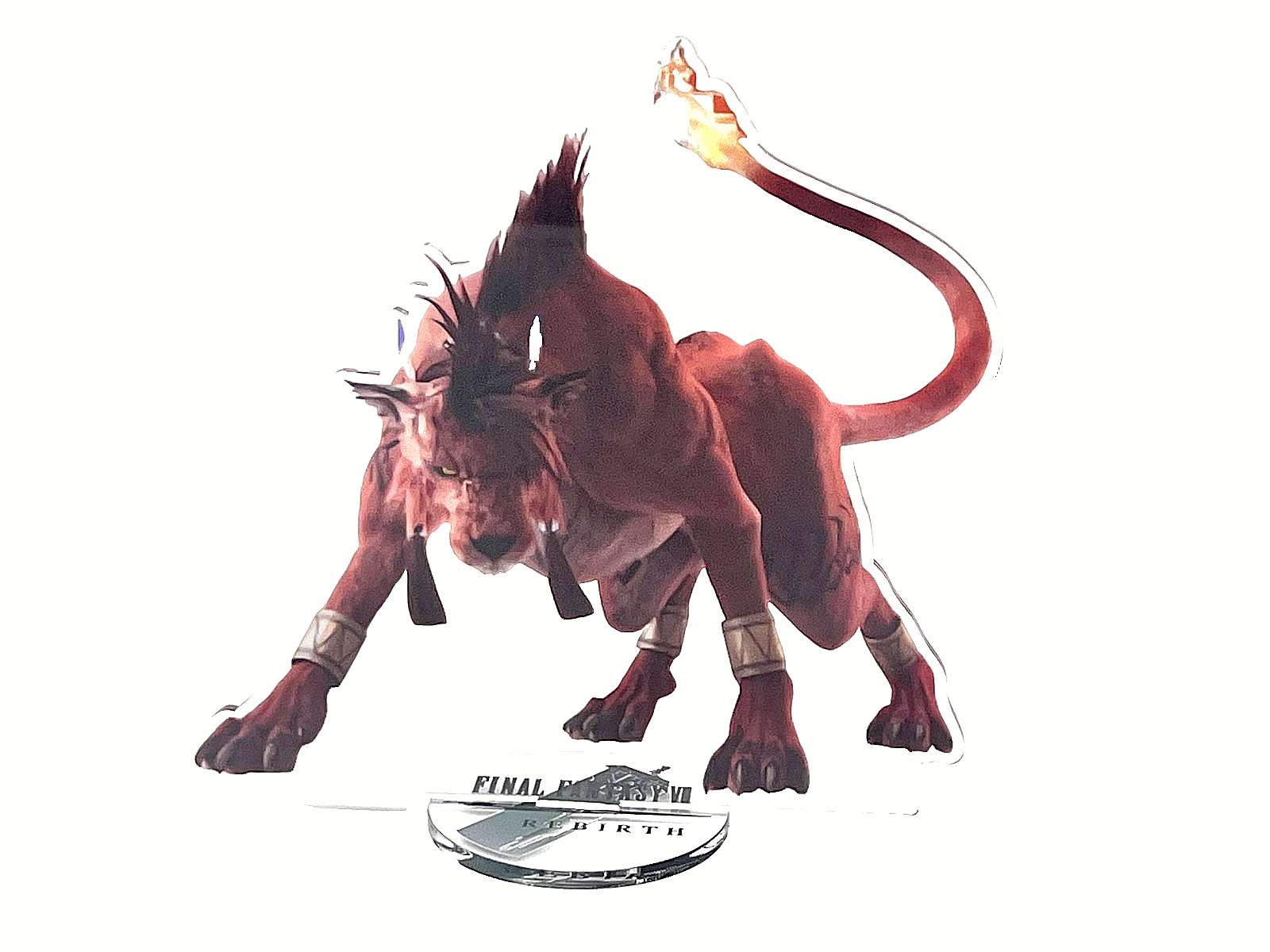 SE FF VII Rebirth Red XIII Acrylic Desk Display Stand Figure