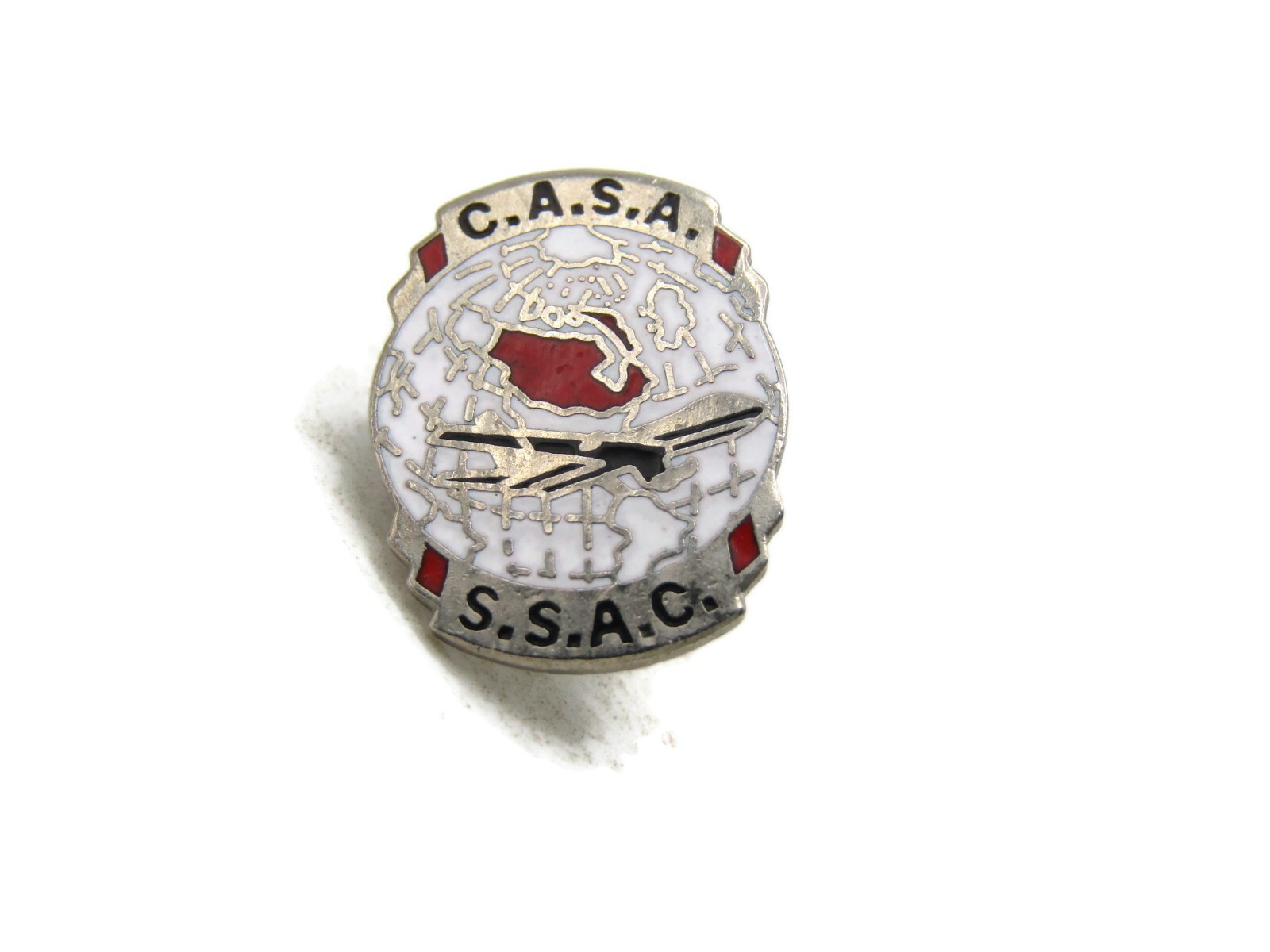 Vintage C.A.S.A. Spanish Aviation S.S.A.C. Employee Club Enamel Lapel Pin Badge Vintage C.A.S.A. Spanish Aviation S.S.A.C. Employee Club Enamel Lapel Pin Badge