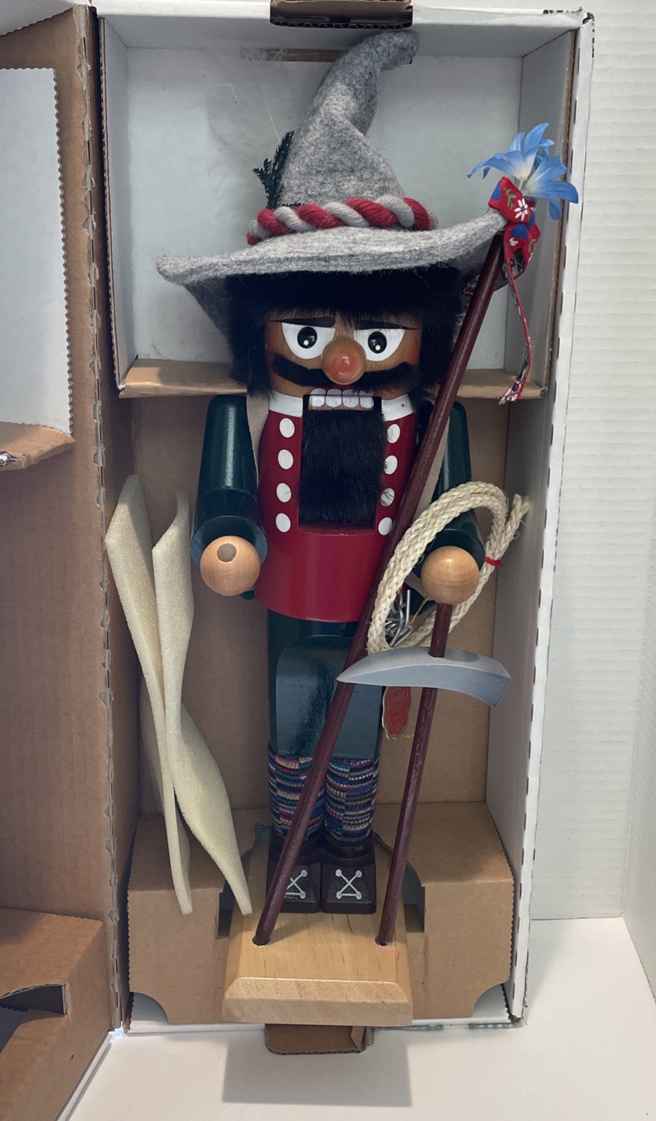 VTG Steinbach Nutcracker Swiss Alpine Hiker Mountain Climber Germany with Box