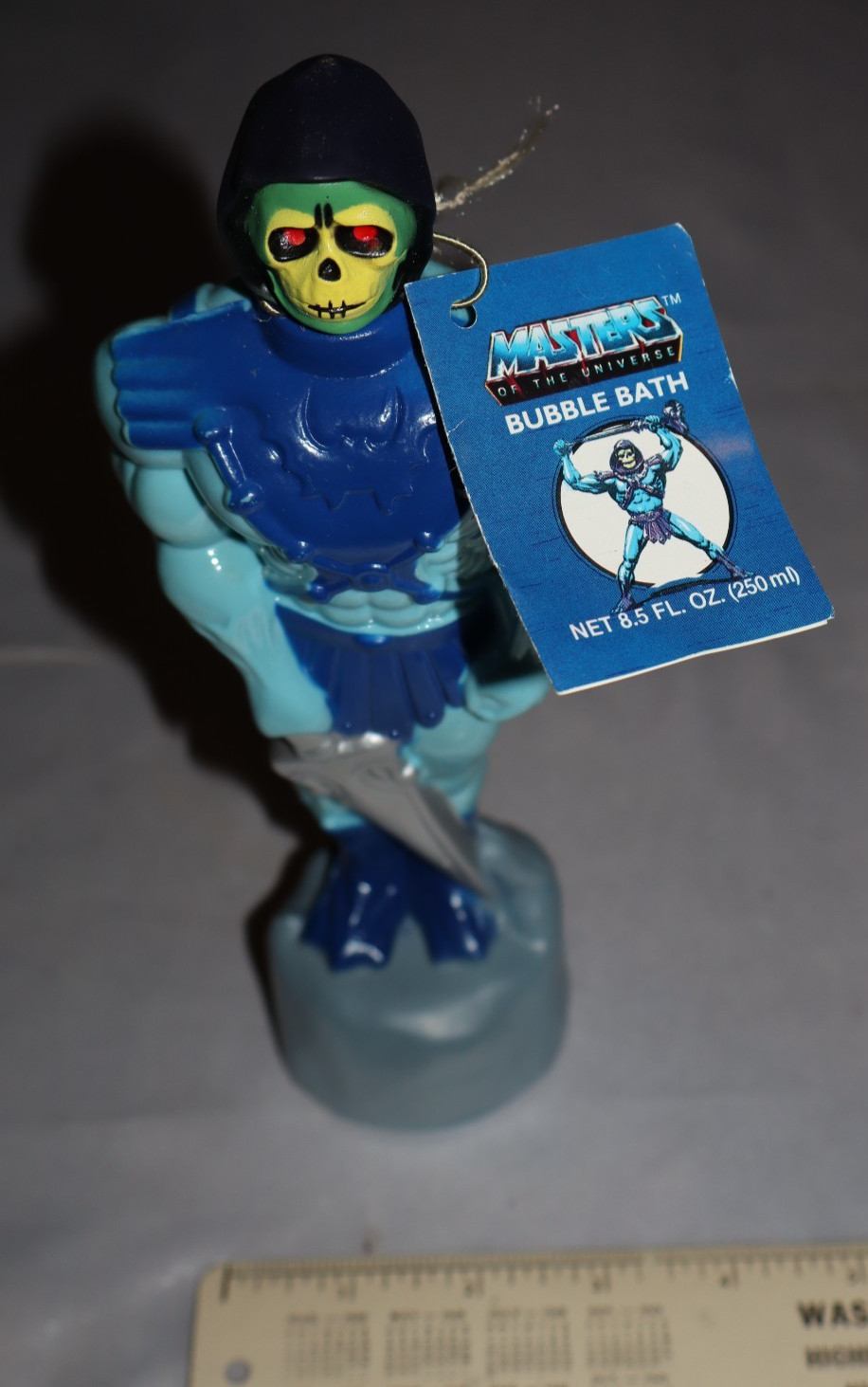 New 1983 VTG Masters of the Universe Skeletor Bubble Bath Bottle Soakie NWT 80s