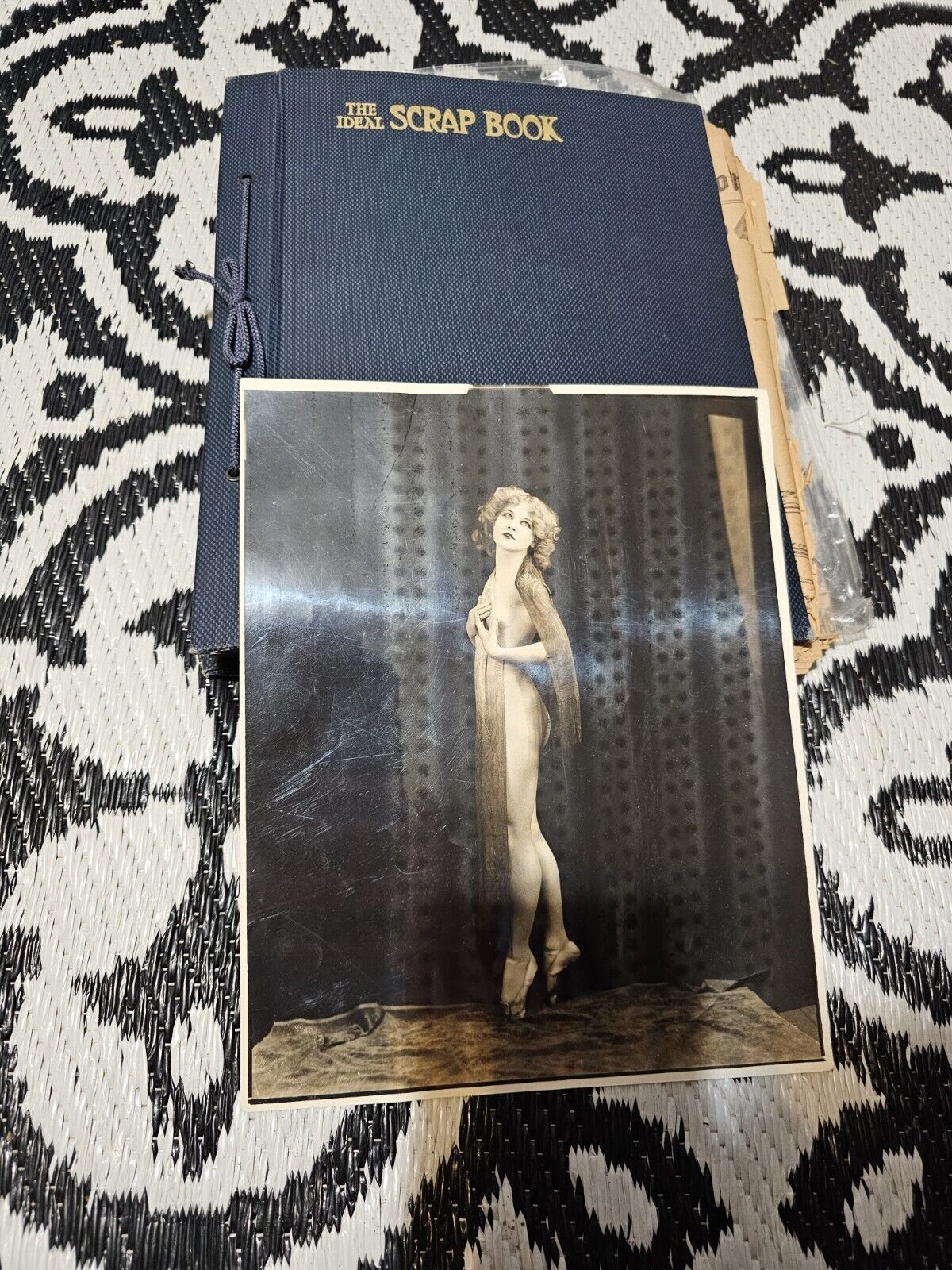 Antique Personal Scrapbook Ziegfeld Dancer Aztec Theatre Girl Lillian Ojala...
