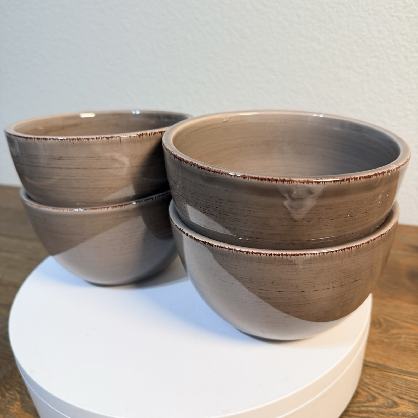 Tag Ltd Sonoma Tan Soup Cereal Bowl Set Of 4 Replacements