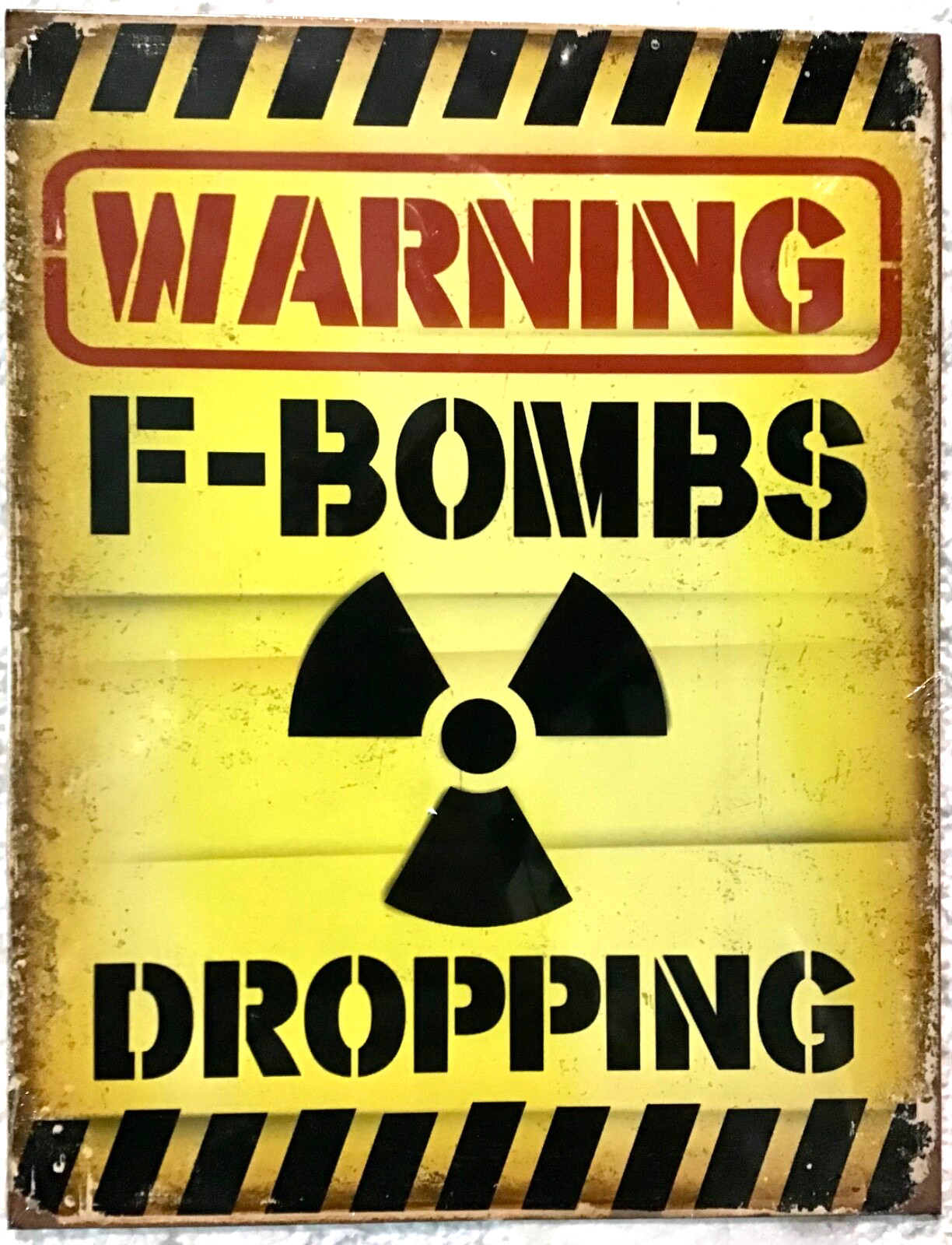 FREE SHIPPING BUY /make OFFER B4 it’s SOLD Warning cursing 12x16 TIN SIGN Bx1 FREE SHIPPING BUY /make OFFER B4 it’s SOLD Warning cursing 12x16 TIN SIGN Bx1
