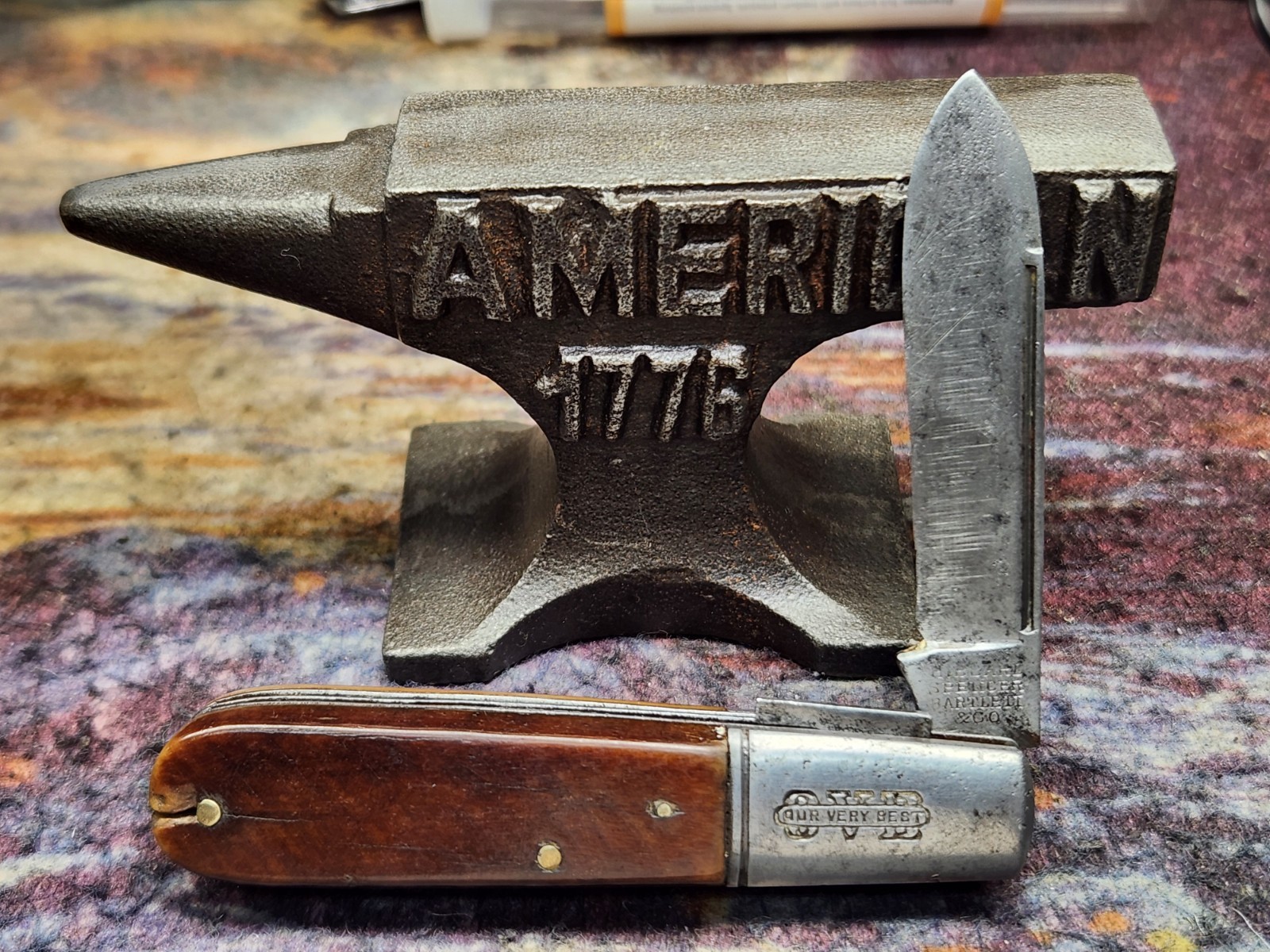 VINTAGE_HIBBARD SPENCER BARTLETT & CO. OVB_Barlow Pocketknife