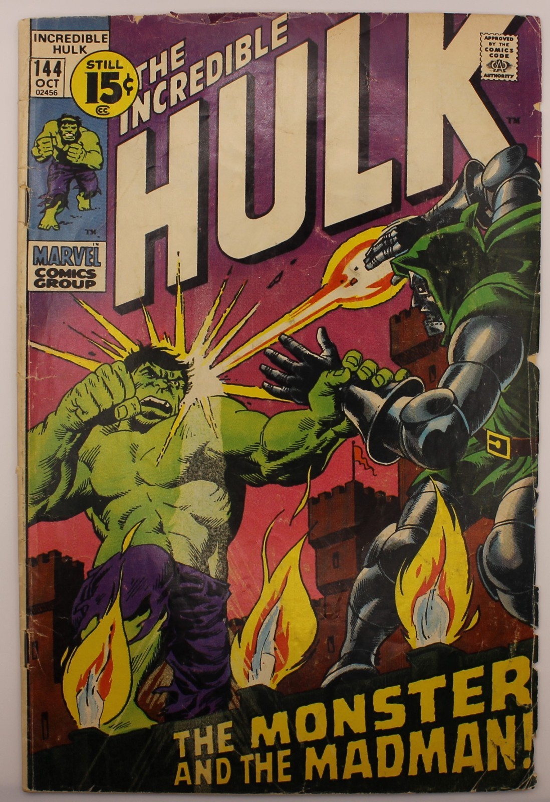 The Incredible Hulk #144 (Marvel Comics October 1971)  VG .0