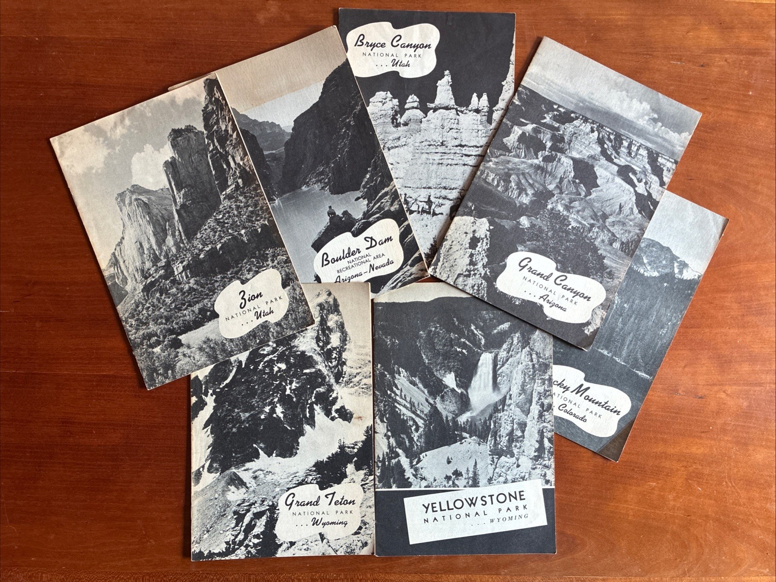 1940/1941 NATIONAL PARK BROCHURES —- DEPT INTERIOR — Lot Of 7