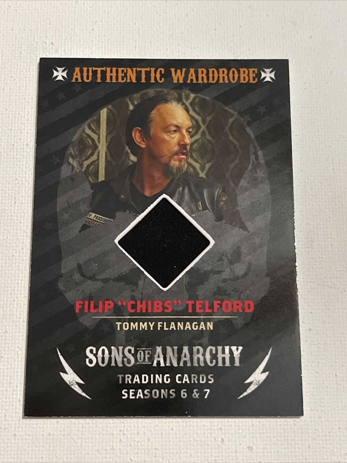 2015 Sons Of Anarchy Authentic Wardrobe Card Of Filip “Chibs” Telford #M01 SP