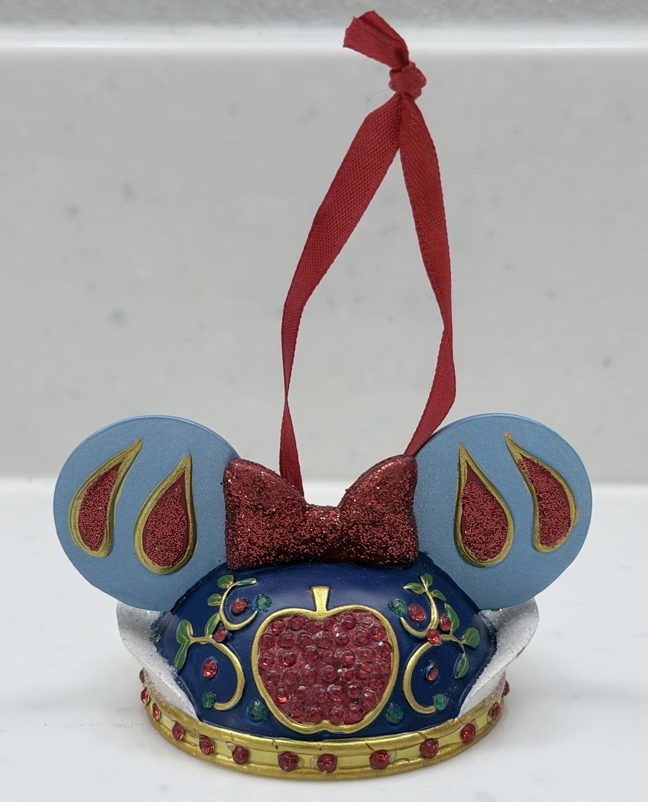 Disney Princess SNOW WHITE Mickey Ear Hat Christmas Ornament - Retired