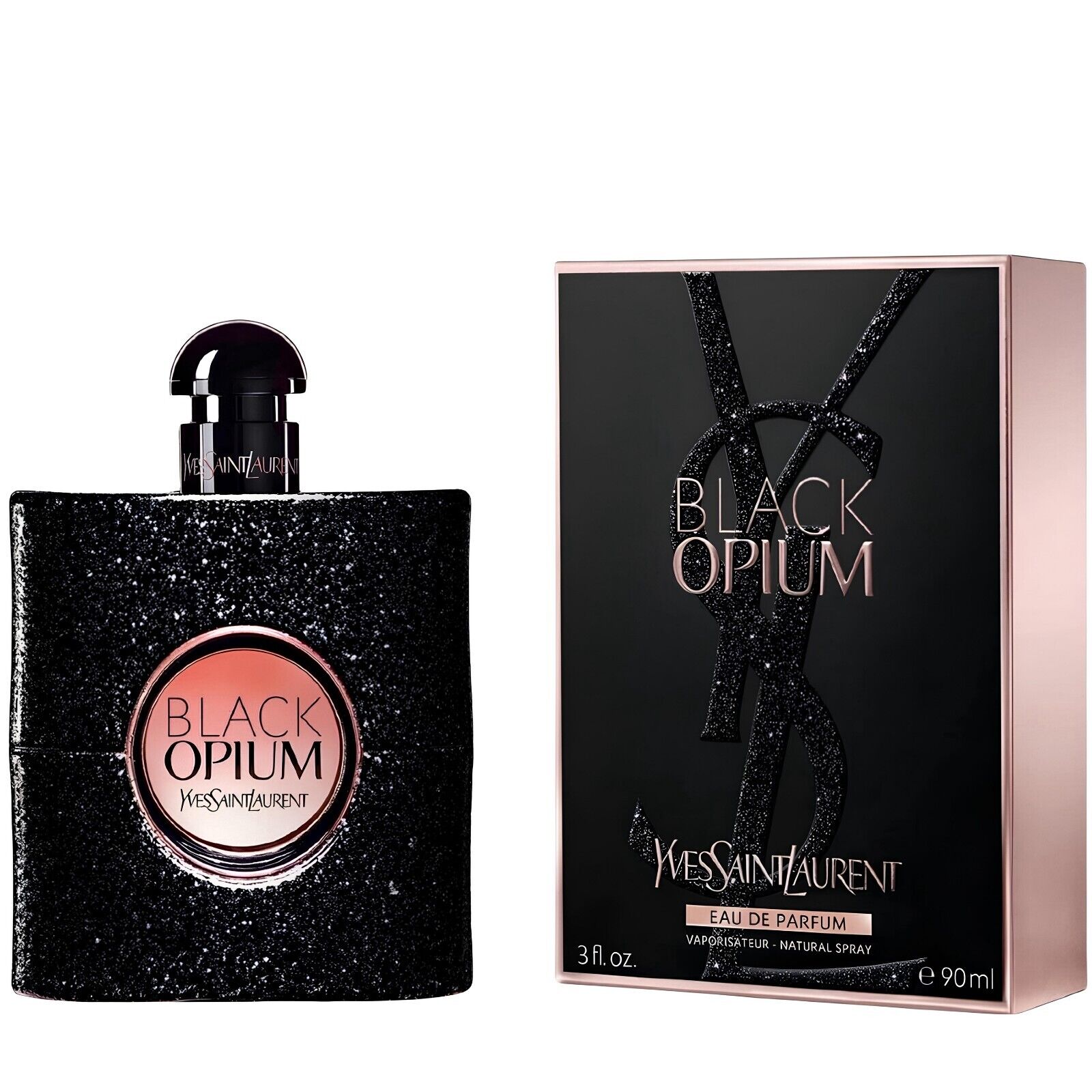 Yves Saint Laurent Black Opium Eau De Parfum Spray 90 ml 3 Oz For Women New Seal