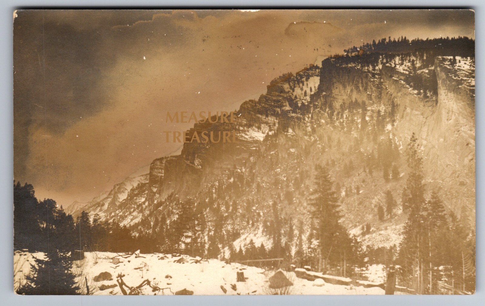 1916 RPPC HAMILTON, MT MOUNTAIN, TO BROCKMAN ATCHISON KS PHOTO Postcard P57