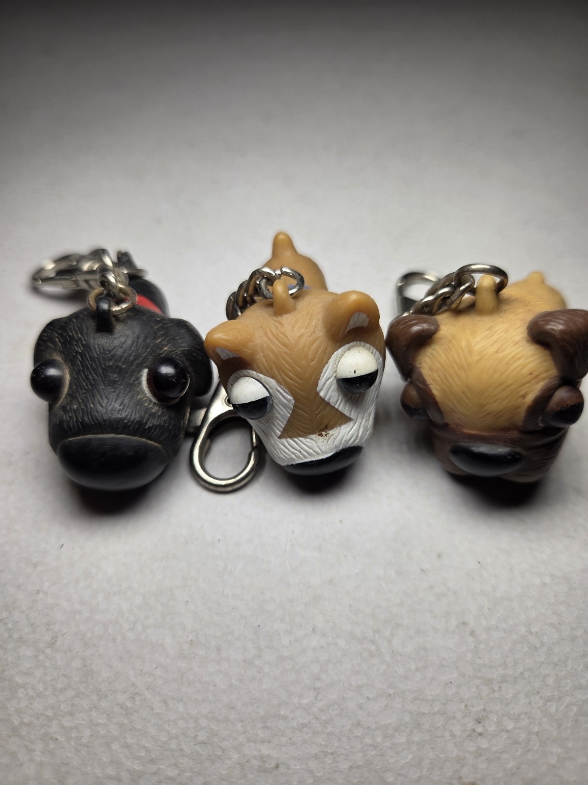 Vintage 2000s The Dog Artlist Collection Mini Figures Lot - Big Nose Puppy Heads