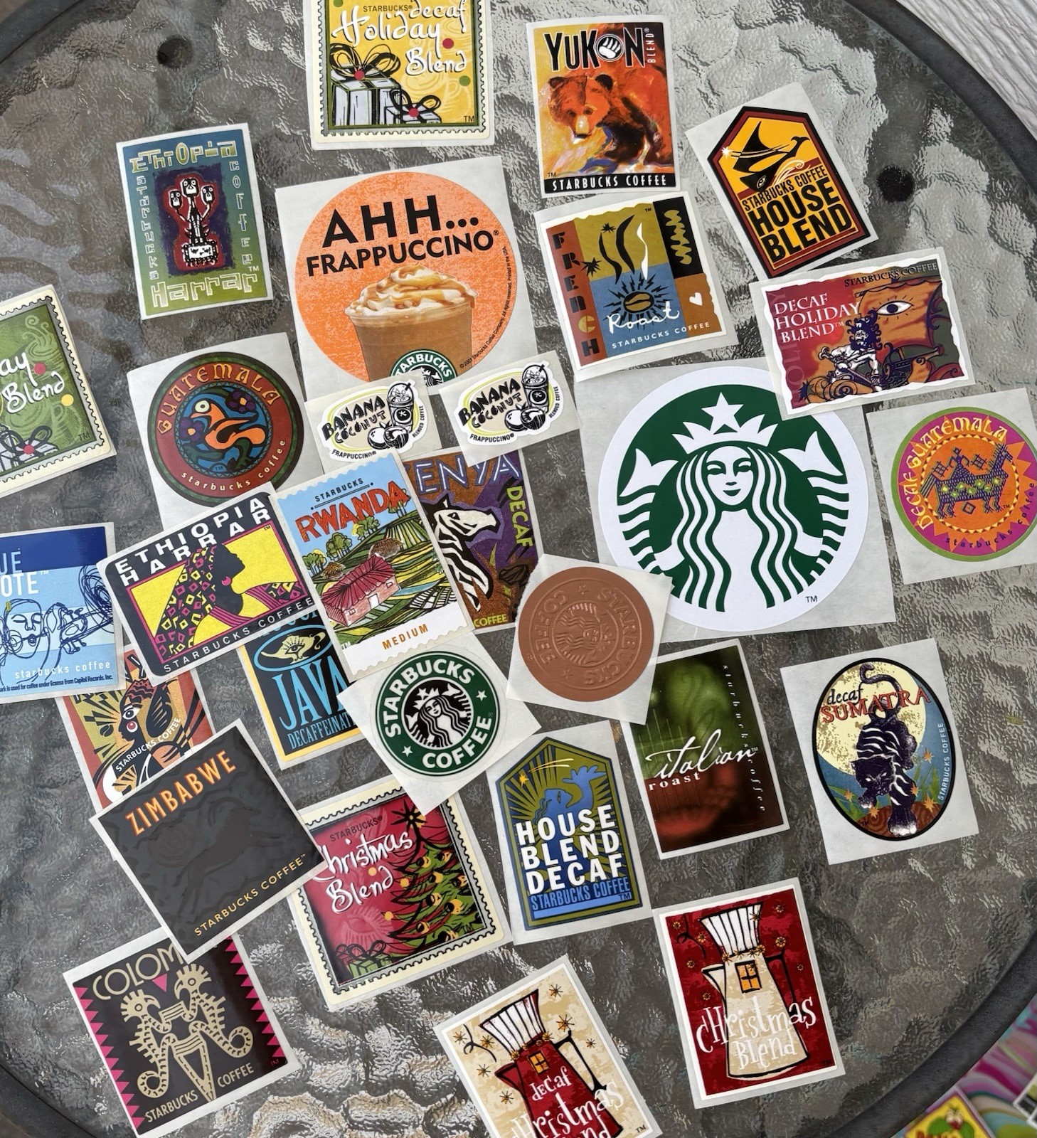 Starbucks Coffee Sticker Labels Rare Lot Of Vintage Stickers