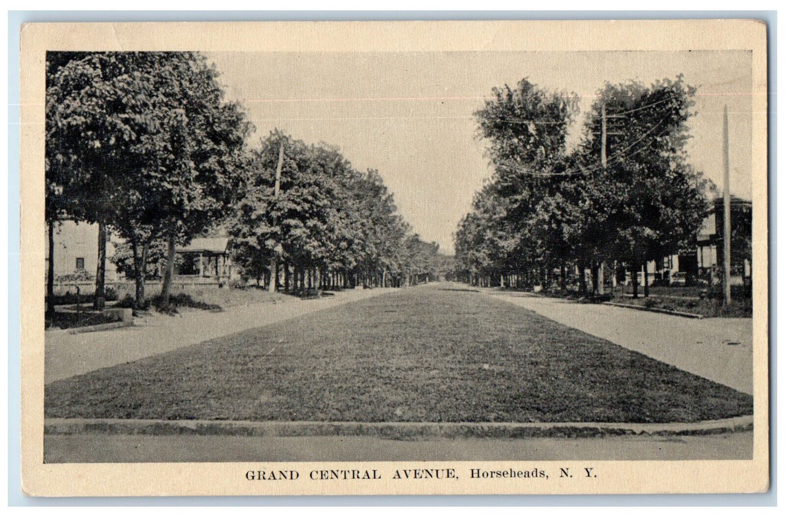 1916 Grand Central Avenue Horseheads New York NY Posted Antique Postcard
