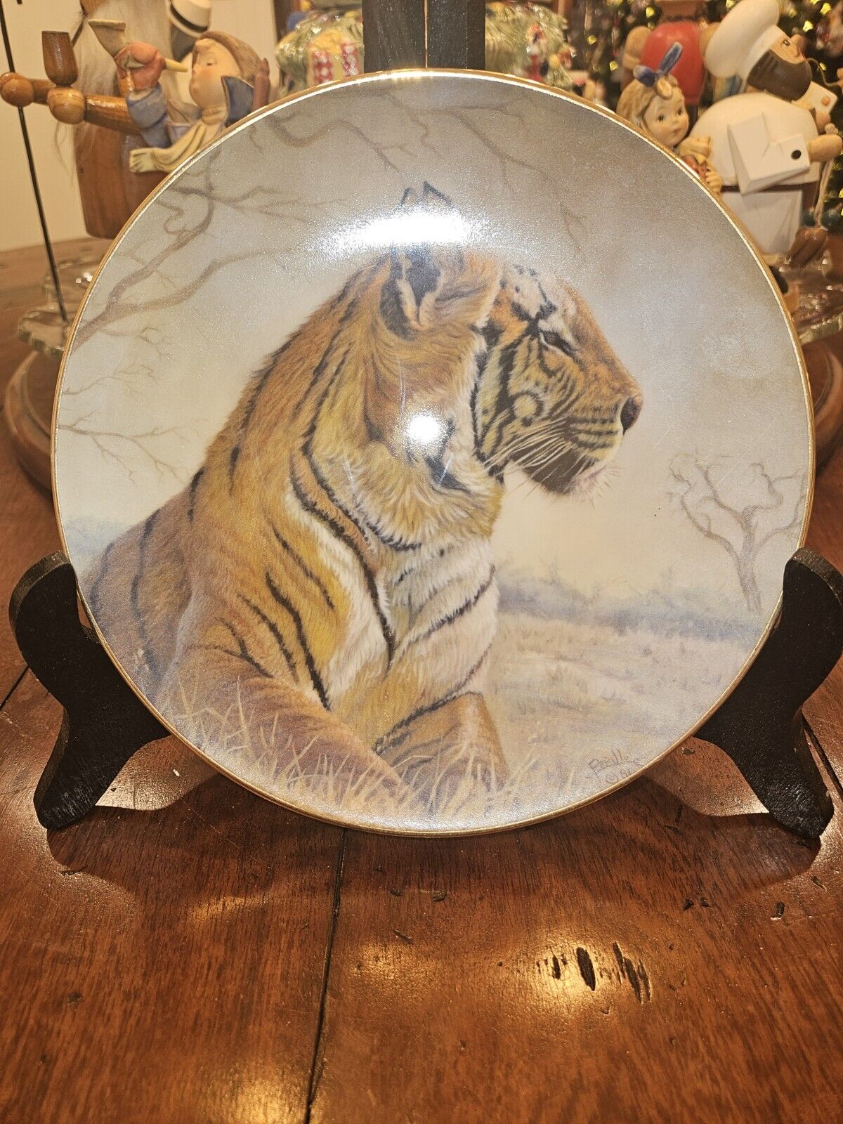Bengal Tiger Collector Plate  Gregory Perillo Number 272 Of 12,500 Very Good...