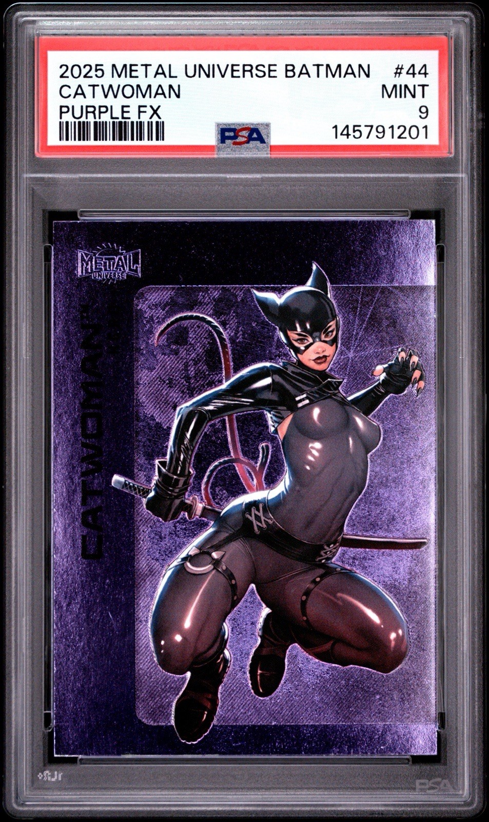 2025 Metal Universe Batman CATWOMAN Purple FX Psa 9 Pop 1 None Higher