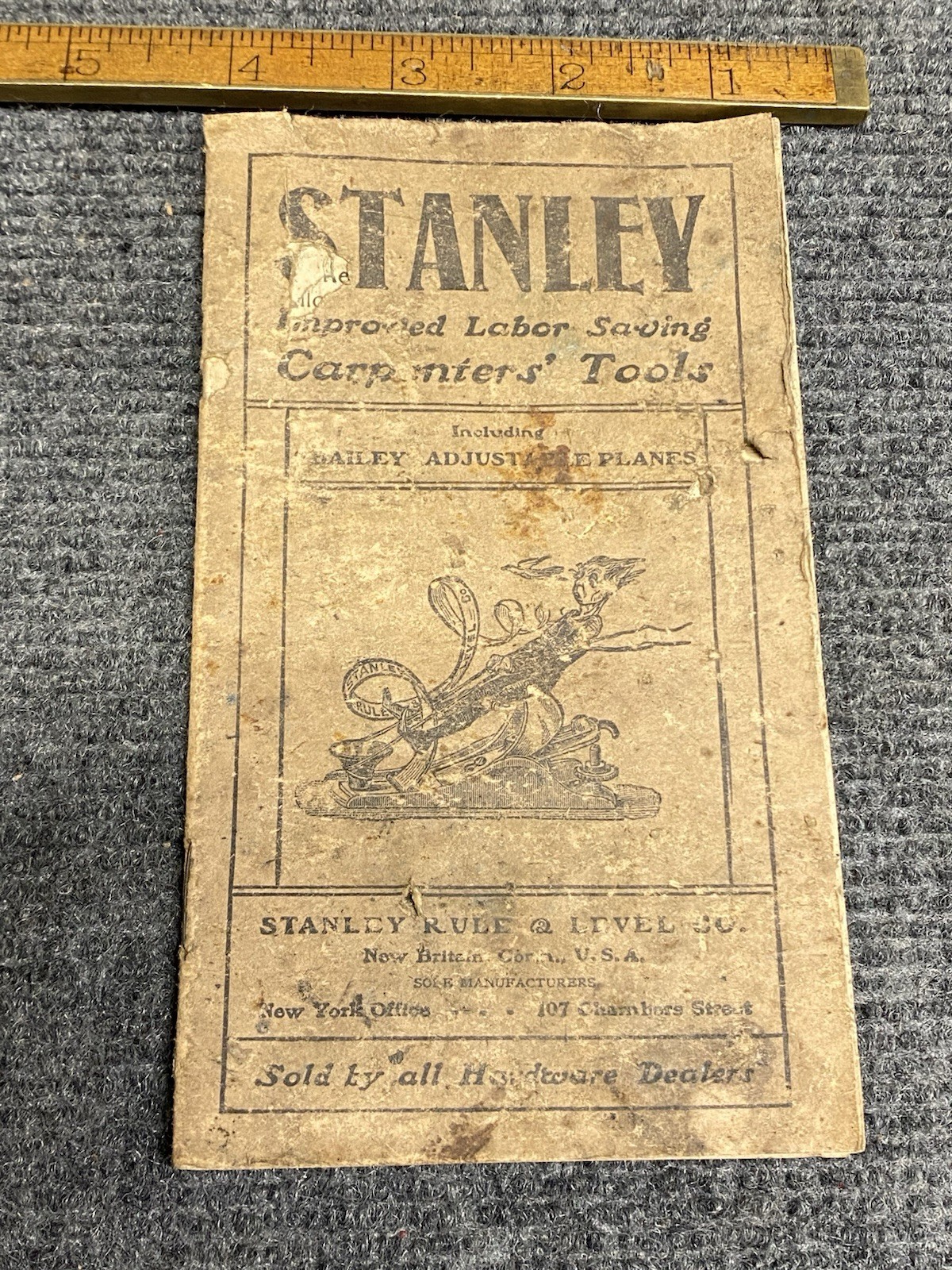 Rare Vintage Stanley Carpenters Tools 18 Page Booklet 1898-1900 Original