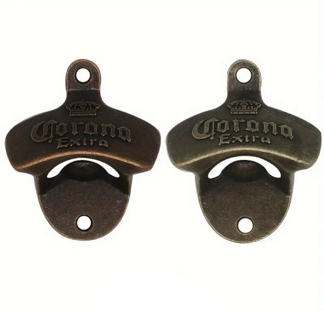 Corona Extra Wall Mount Bottle Opener- Man Cave -Two Colors Available
