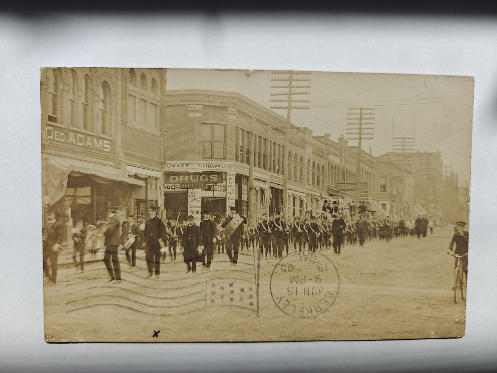 Canada New Westminster BC 1905 May Day Parade Buildings Band Historical Berkeley Canada New Westminster BC 1905 May Day Parade Buildings Band Historical Berkeley