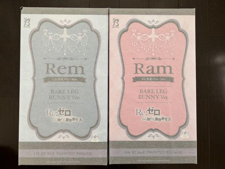 FREEing Re:ZERO Ram Rem Set Bunny ver. Black Tights 1/4 PVC Figure 300mm New JPN