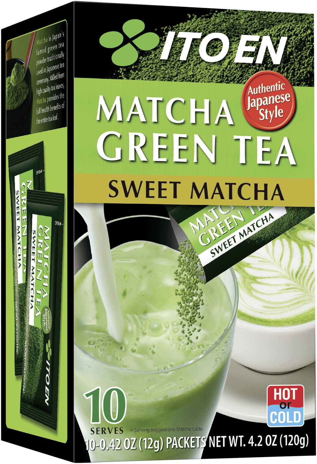 Ito En Sweet Matcha Powder Sticks, 10 Sticks 4.2 Ounce (Pack of 1) Ito En Sweet Matcha Powder Sticks, 10 Sticks 4.2 Ounce (Pack of 1)