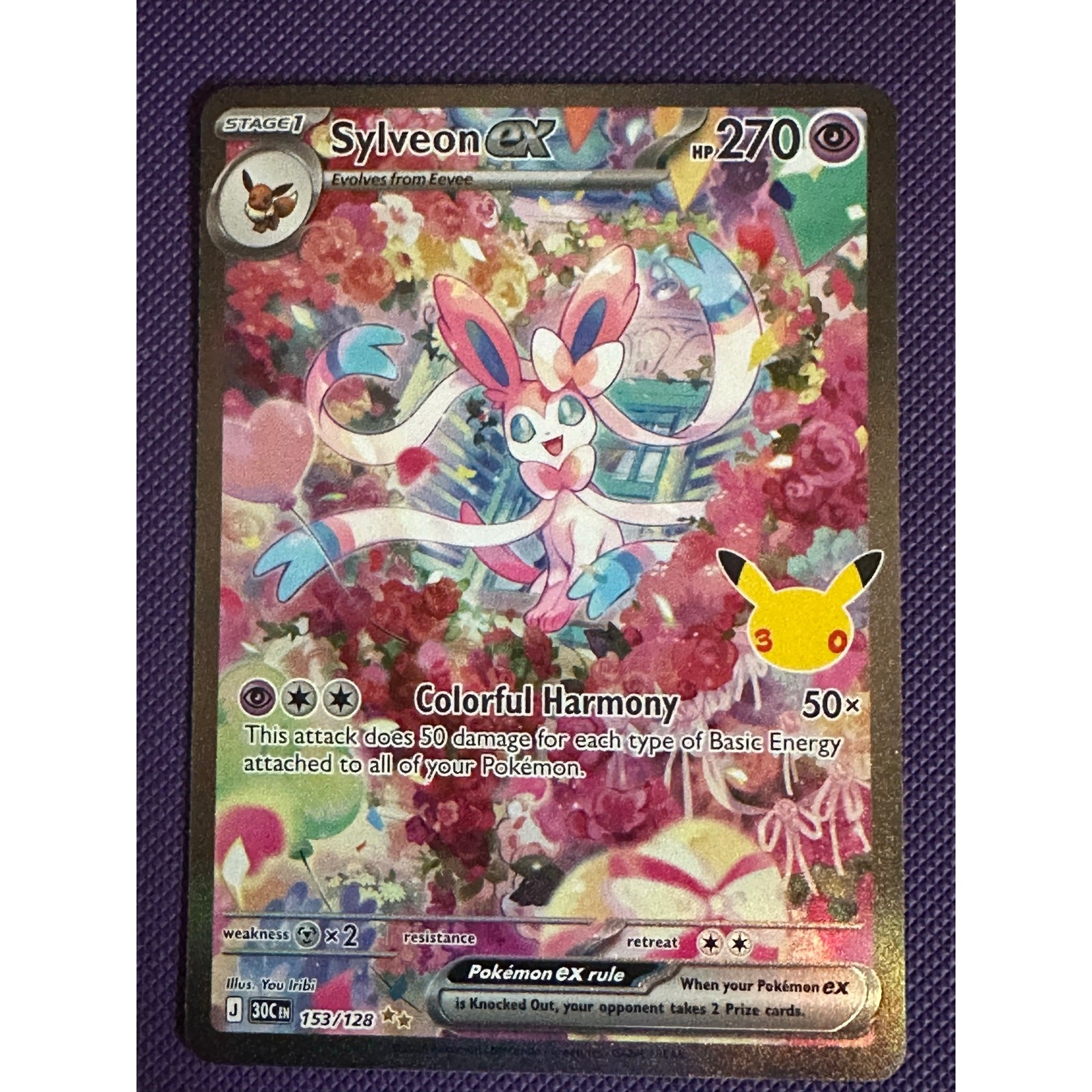 Sylveon ex 153 30th Celebration