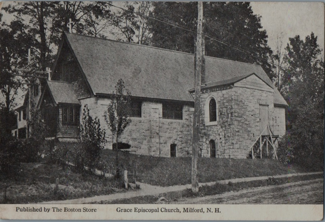 Vintage Postcard 1907-1915 Grace Episcopal Church, Milford, New Hampshire (NH)