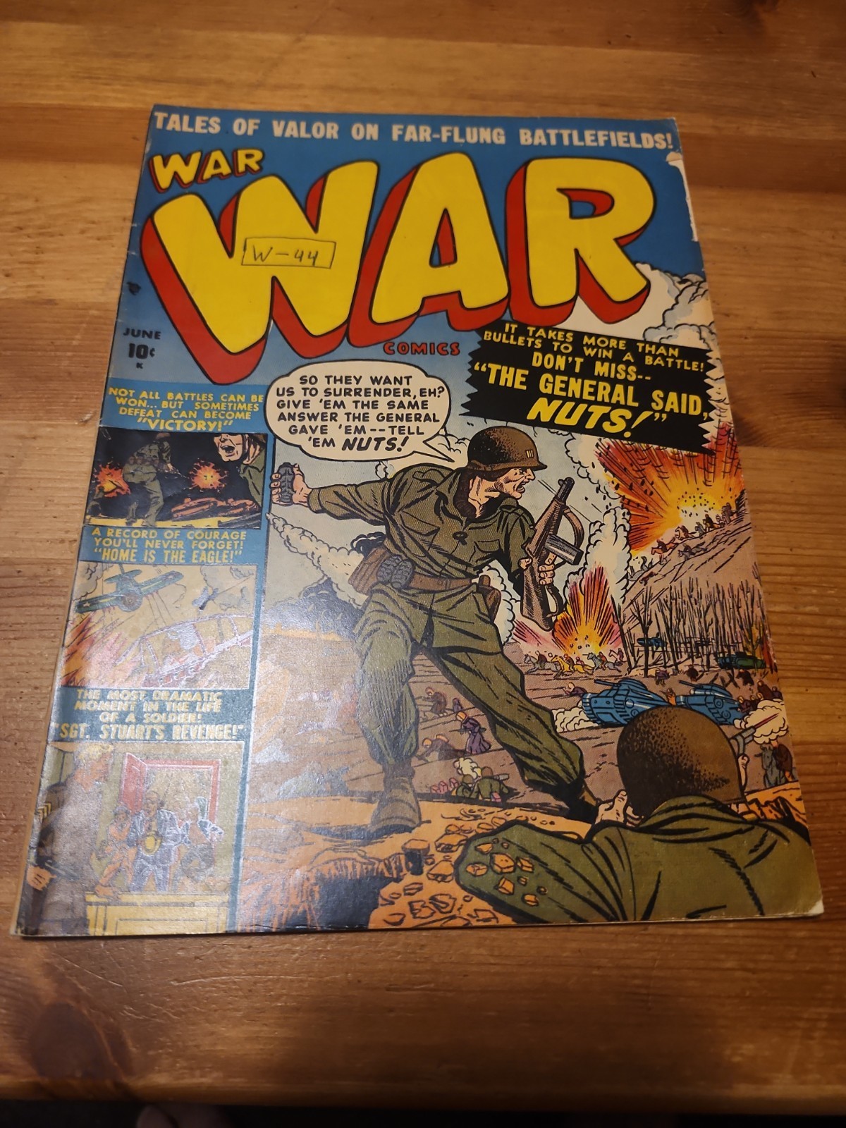 War Comics #4 Atlas Marvel Comics June 1951 Pre Code War WWII Golden Age