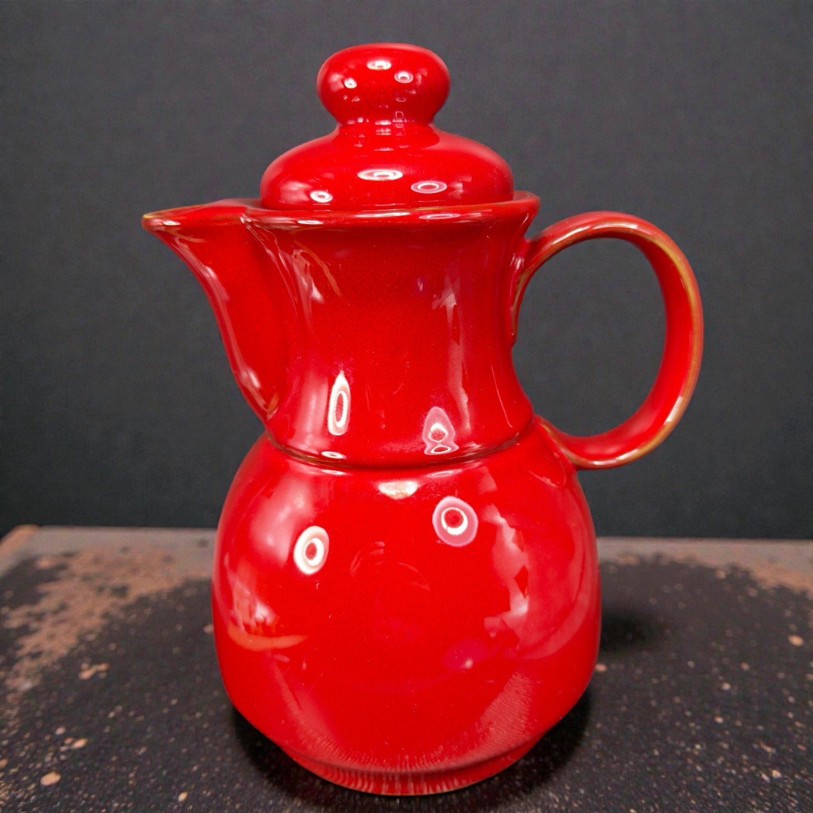 Winterling Keramik Kanne Pottery Red Glaze Teapot Coffee Pot With Lid Marked VTG Winterling Keramik Kanne Pottery Red Glaze Teapot Coffee Pot With Lid Marked VTG