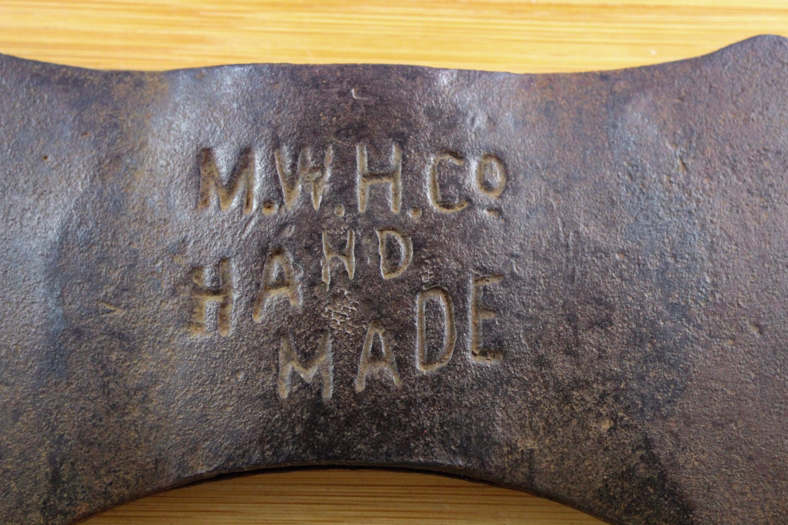 M.W.H.Co HAND MADE Double Bit Axe Head - Marshall Wells Hardware M.W.H.Co HAND MADE Double Bit Axe Head - Marshall Wells Hardware