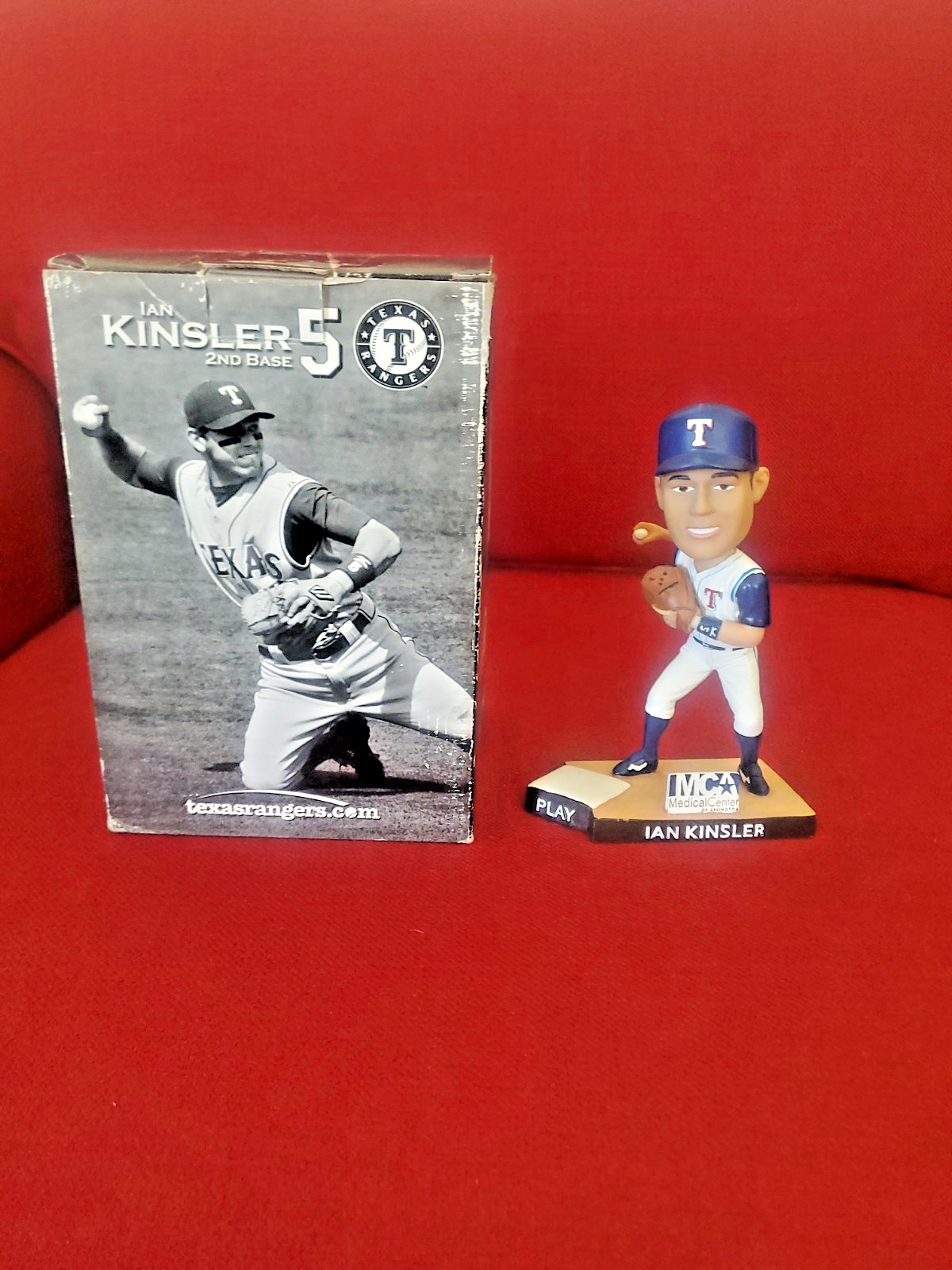Ian Kinsler Texas Rangers 2007 Collectors Edition Double Play Bobblehead