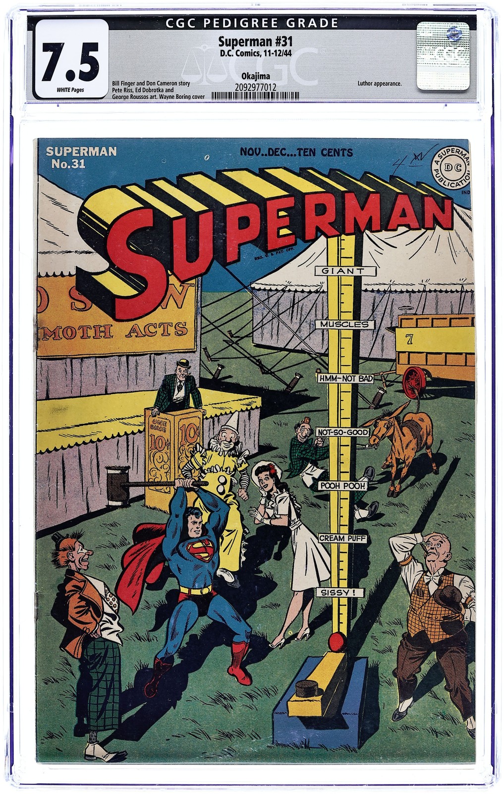 Superman #31 CGC 7.5 Okajima 1944 2092977012