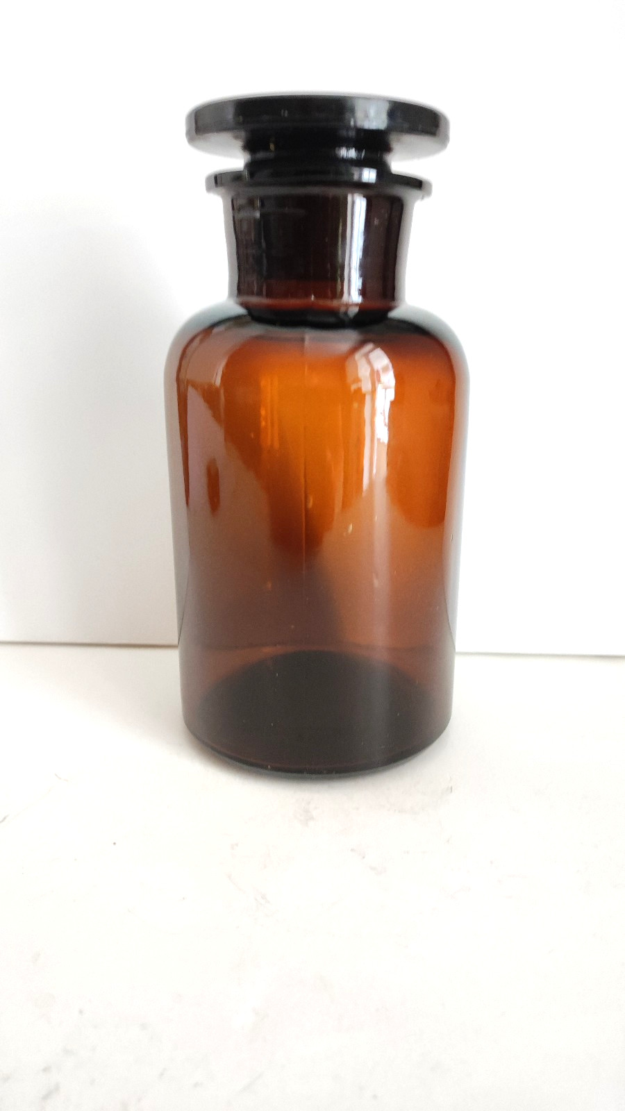 Brown Glass Apothecary Pharmacy Jar, Vintage - 500 ml, Made in Germany 1950\'s