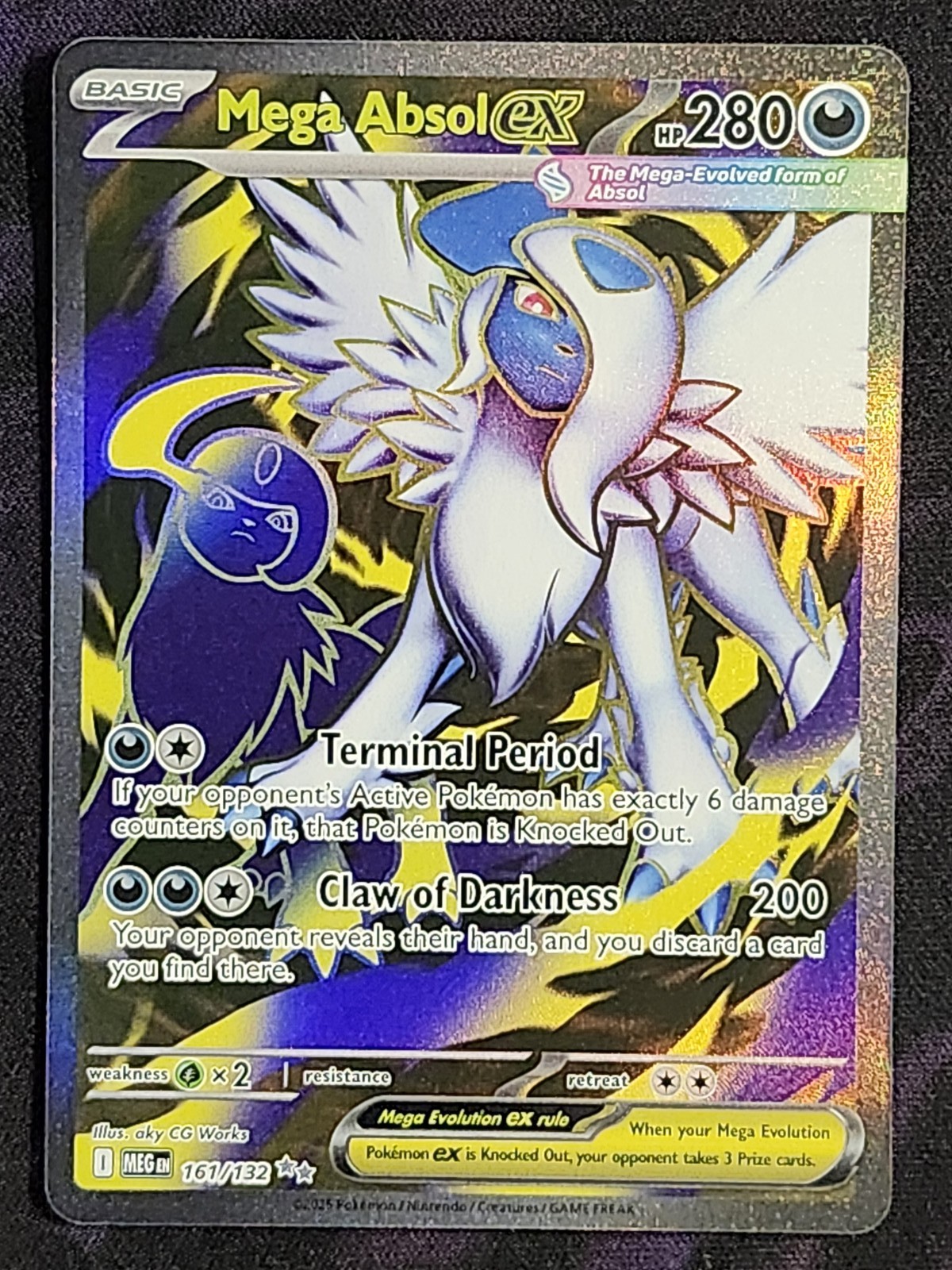 Pokemon Mega Absol ex 161/132 Mega Evolution MEG Pokemon Mega Absol ex 161/132 Mega Evolution MEG