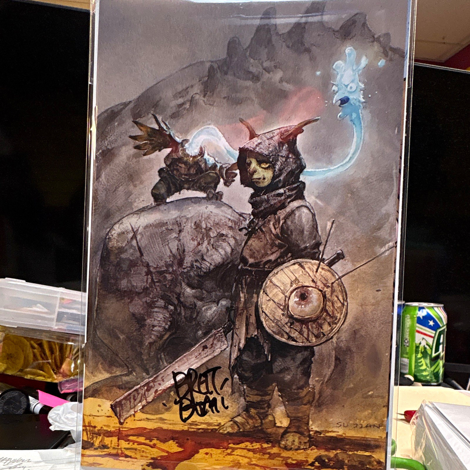 D’orc #4 Super Rare Virgin variant signed by Brett Bean