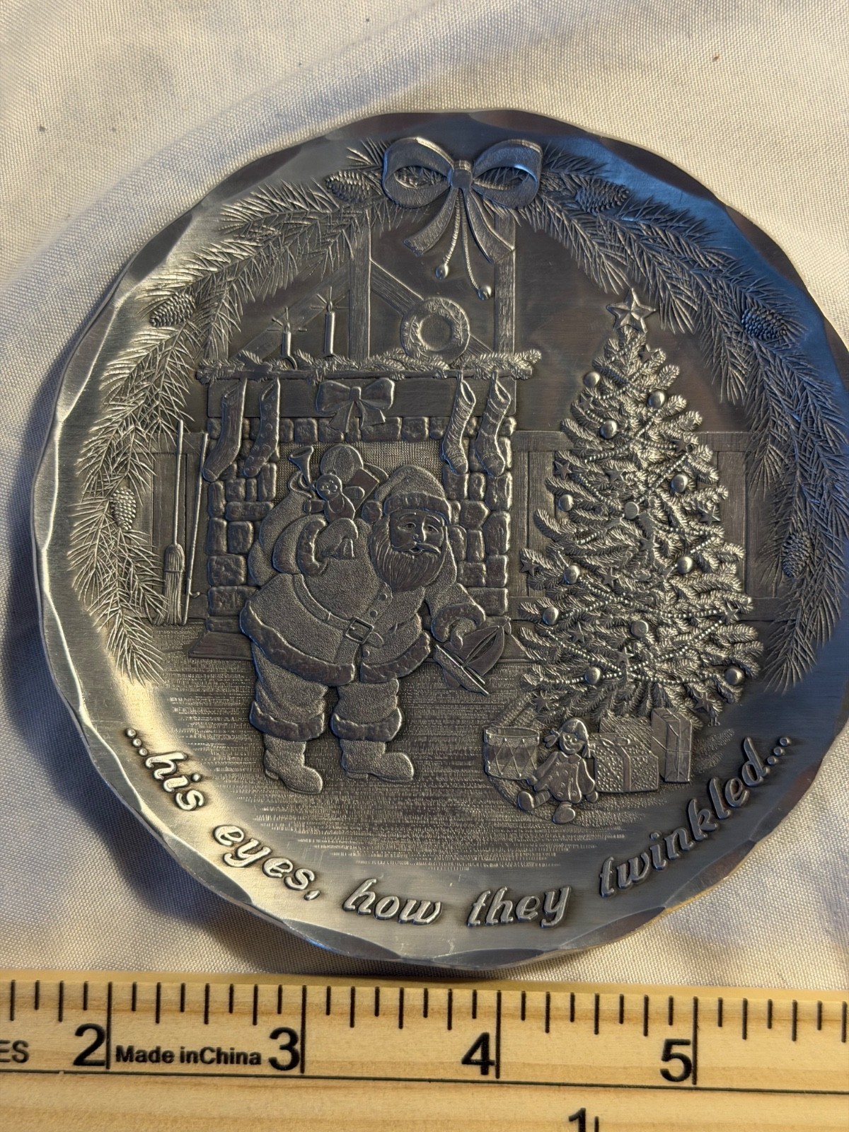 Wendell August Forge Christmas Coaster Set