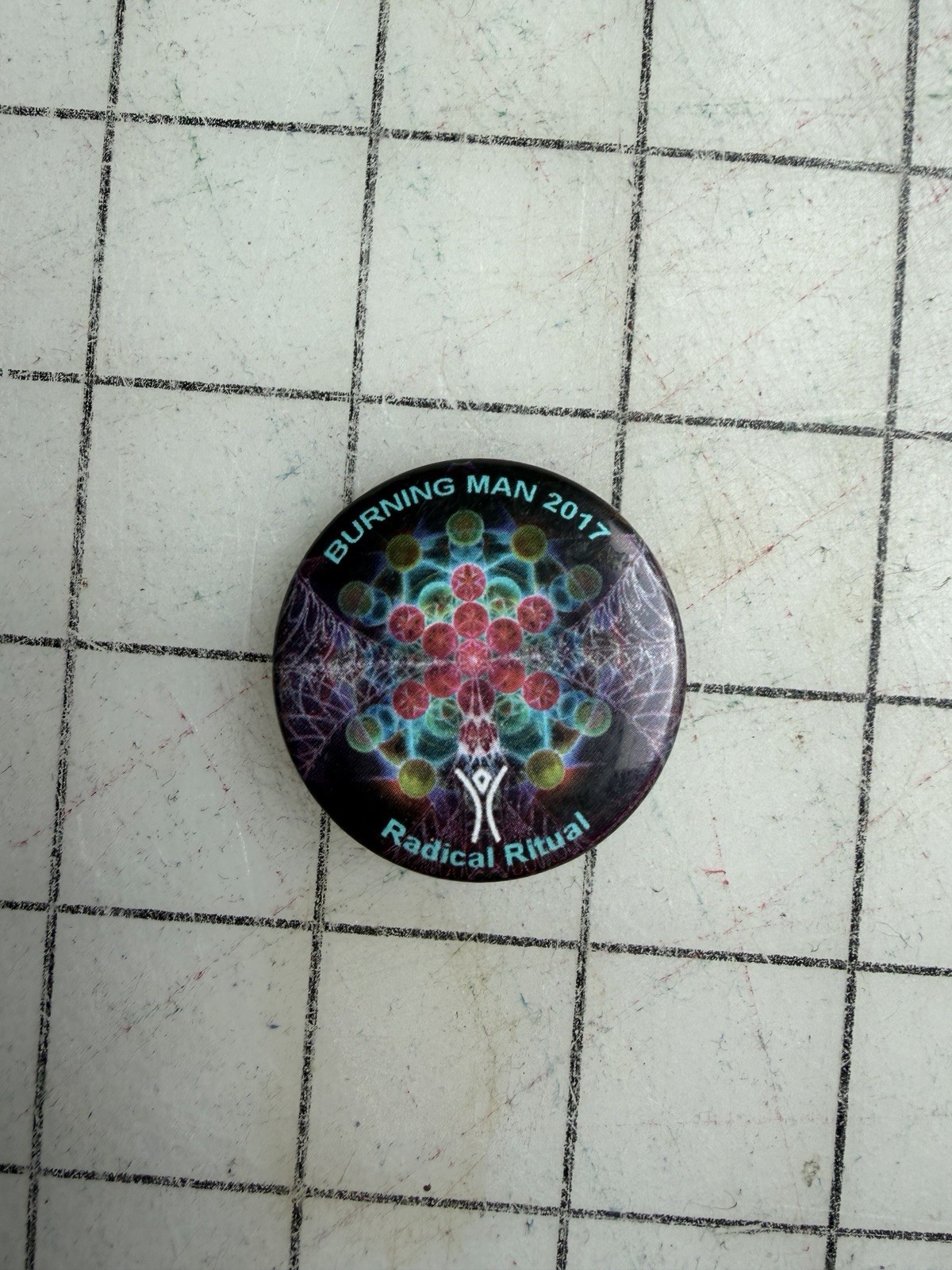 2017 Burning Man Collector Lapel Pin Radical Ritual Button