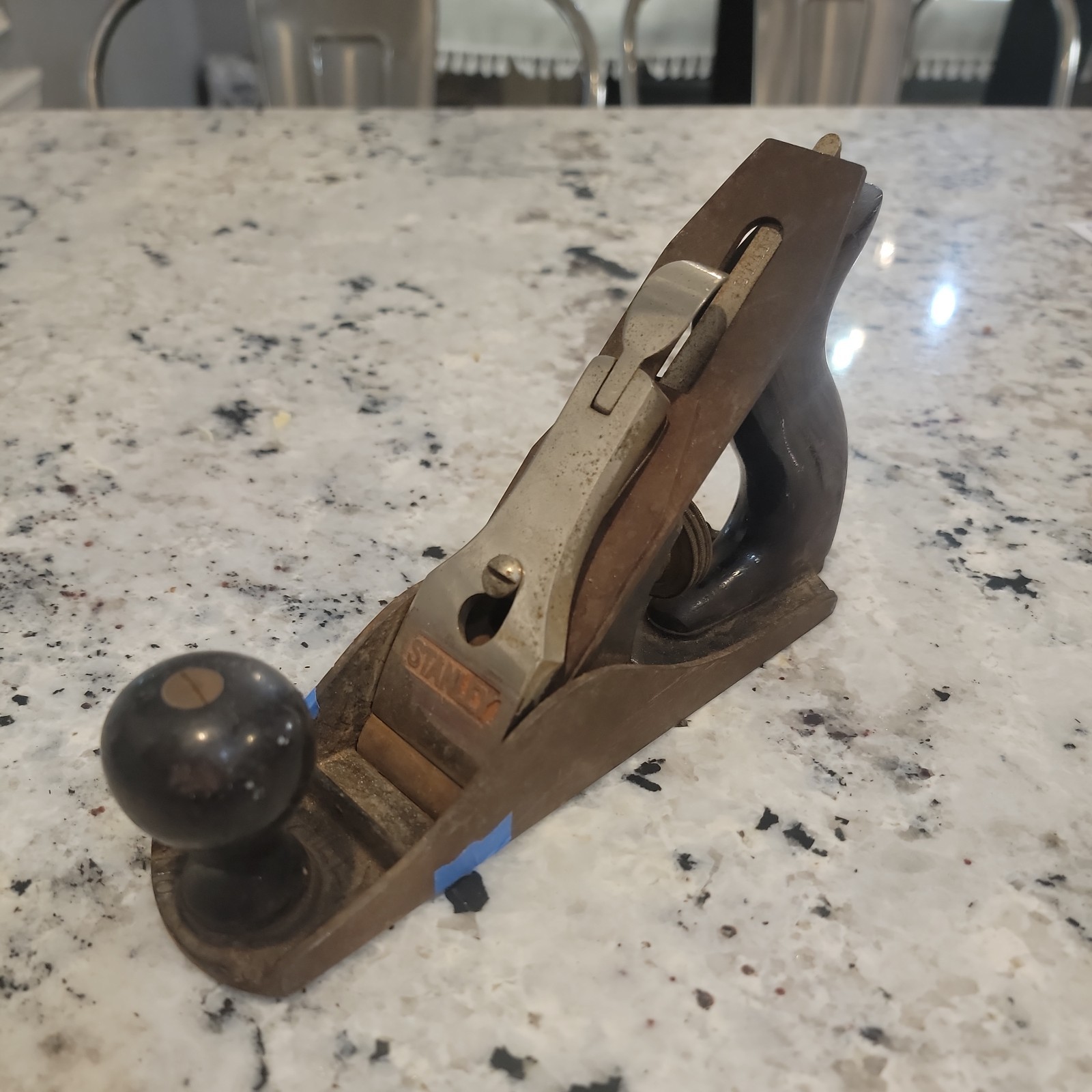Vintage Stanley Bailey No. 3 Wood Plane Hand Tool Made in U.S.A. Vintage Stanley Bailey No. 3 Wood Plane Hand Tool Made in U.S.A.