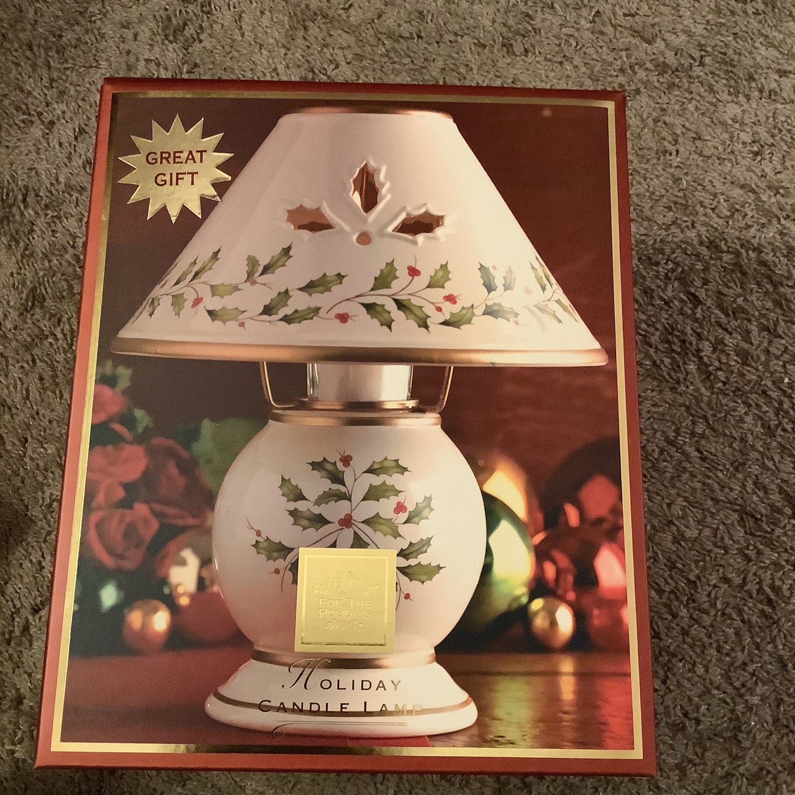 NIB Lenox Holiday Candle Lamp 