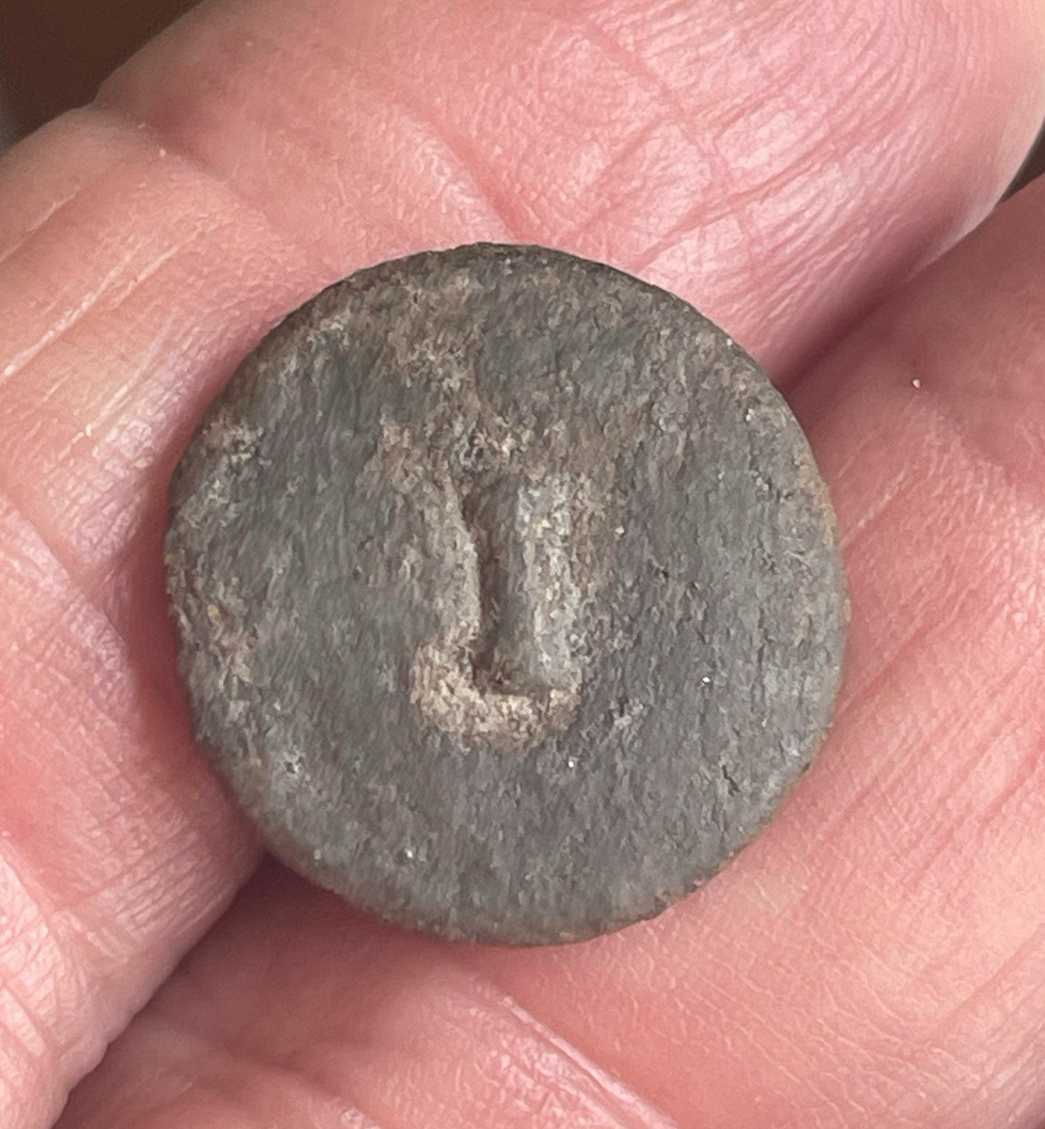 Revolutionary War South Carolina, Dug, 1st Regiment Pewter Dog Bone One Revolutionary War South Carolina, Dug, 1st Regiment Pewter Dog Bone One