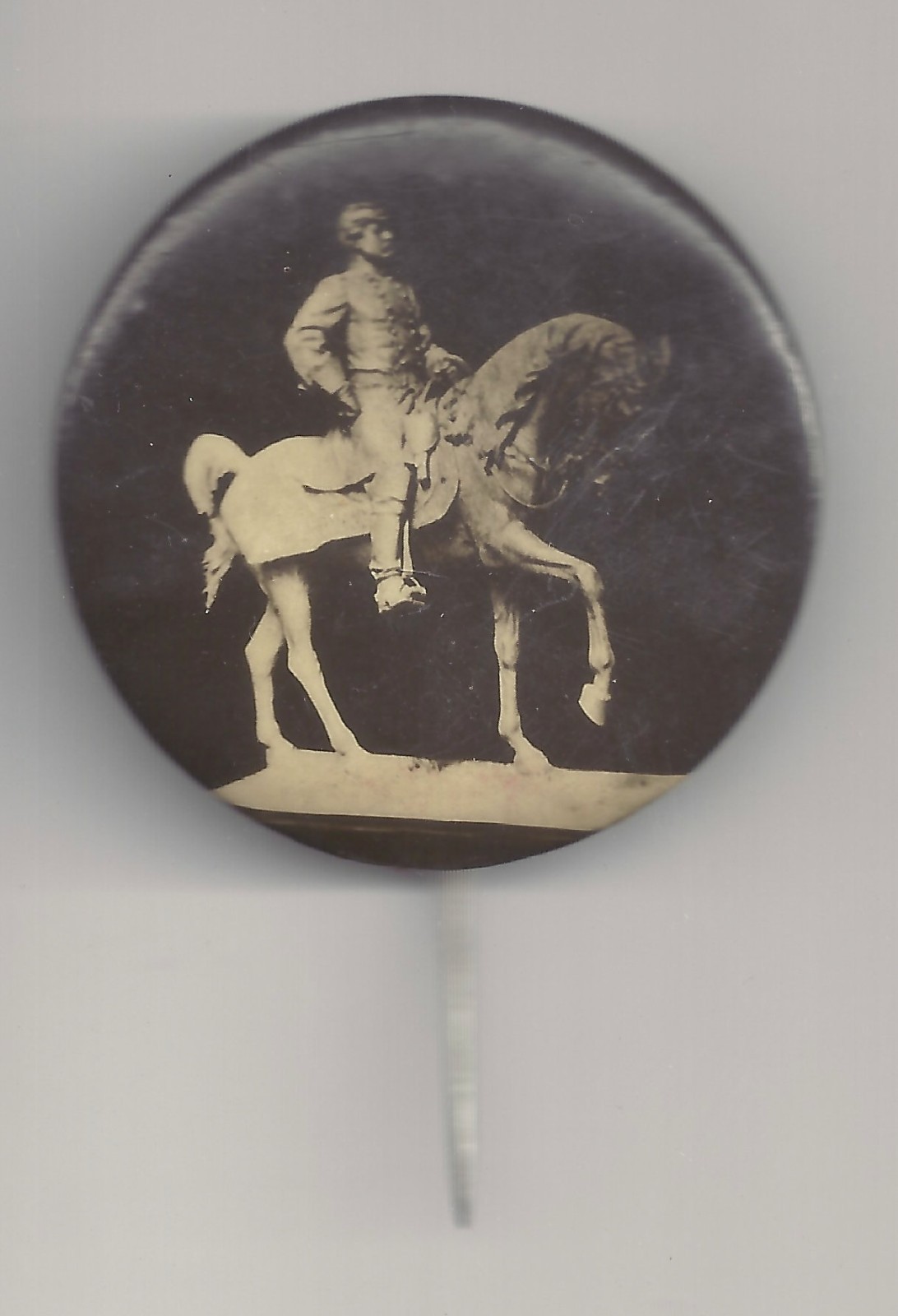 1907 George McClellan Statue Stickpin w/ Closed Back