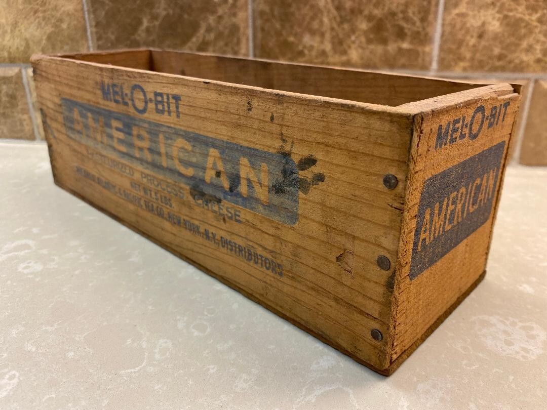 VINTAGE MEL-O-BIT AMERICAN CHEESE BOX 5 LBS.