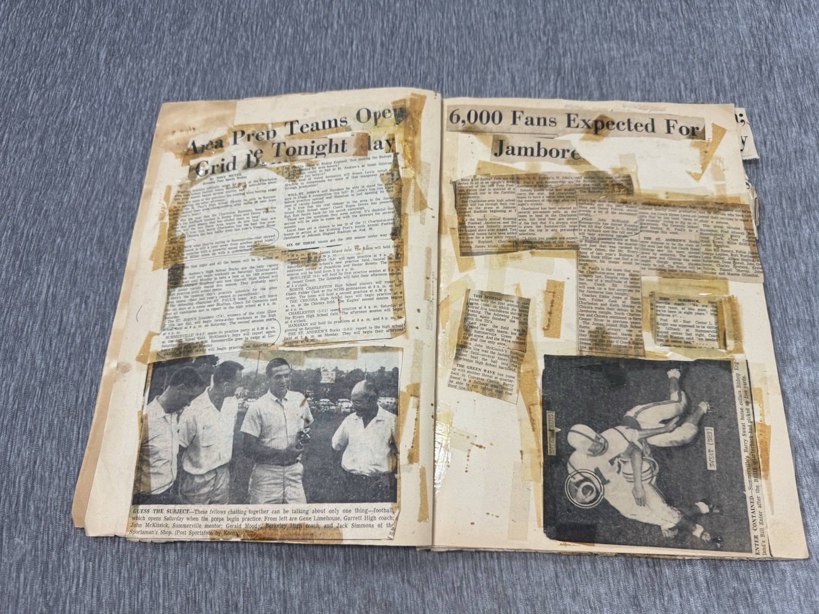 Summerville High School Green Wave Football Scrap Book 1959 South Carolina VTG