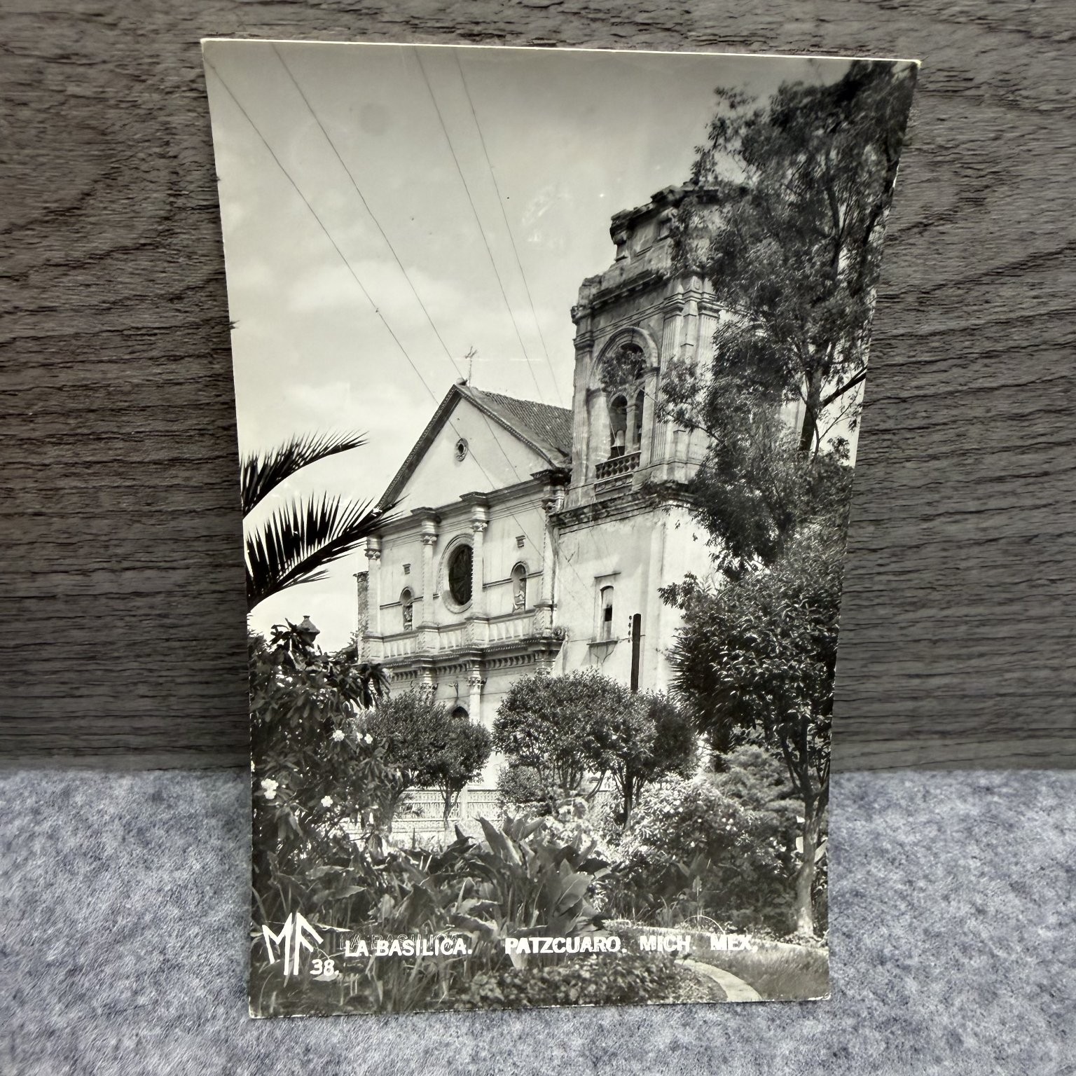 RPPC La Basilica Patzcuaro Michoacan Mexico Cerveza XX Kodak Postcard Vintage