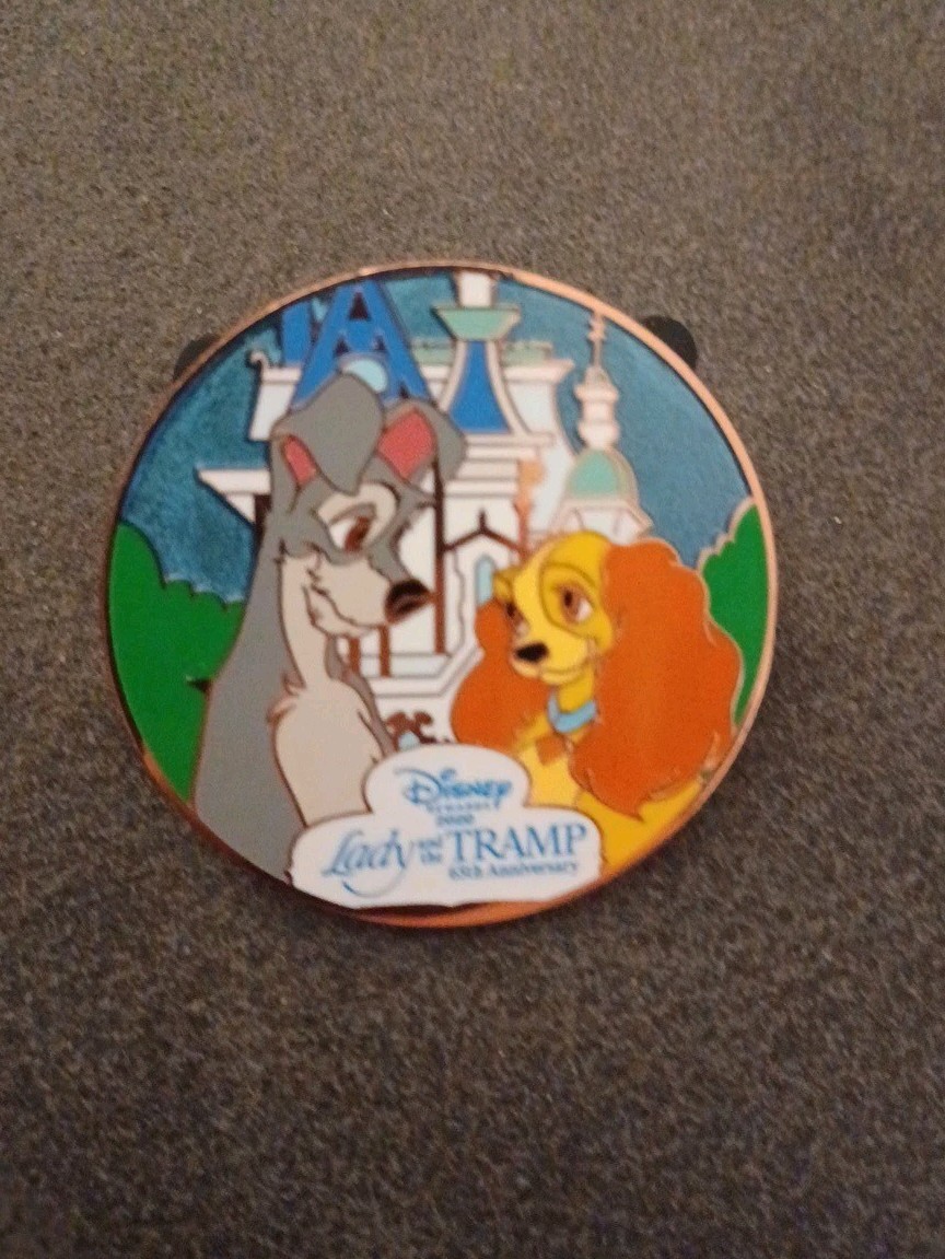 Disney Visa Rewards Lady And The Tramp 65th Anniversary Pin