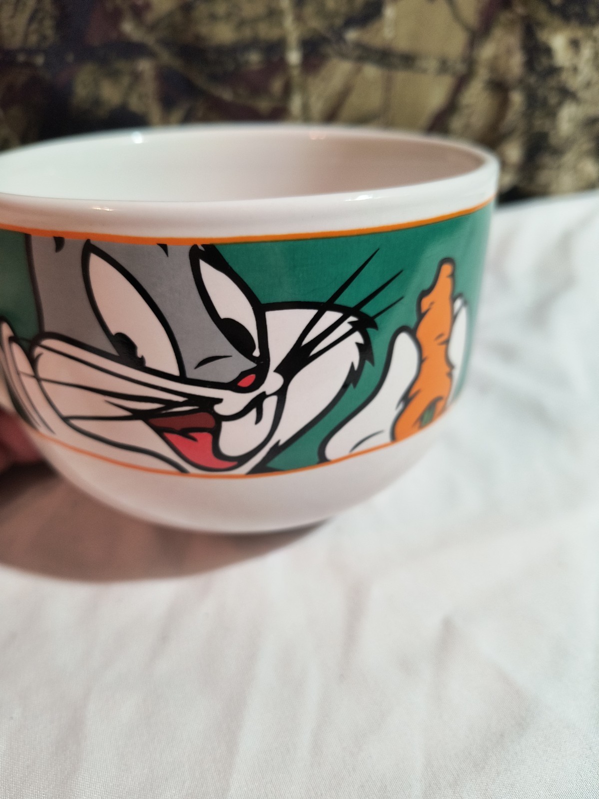 Vintage 1998 Gibson Warner Bros. Looney Tunes Bugs Bunny Cereal Mug Coffee Mug