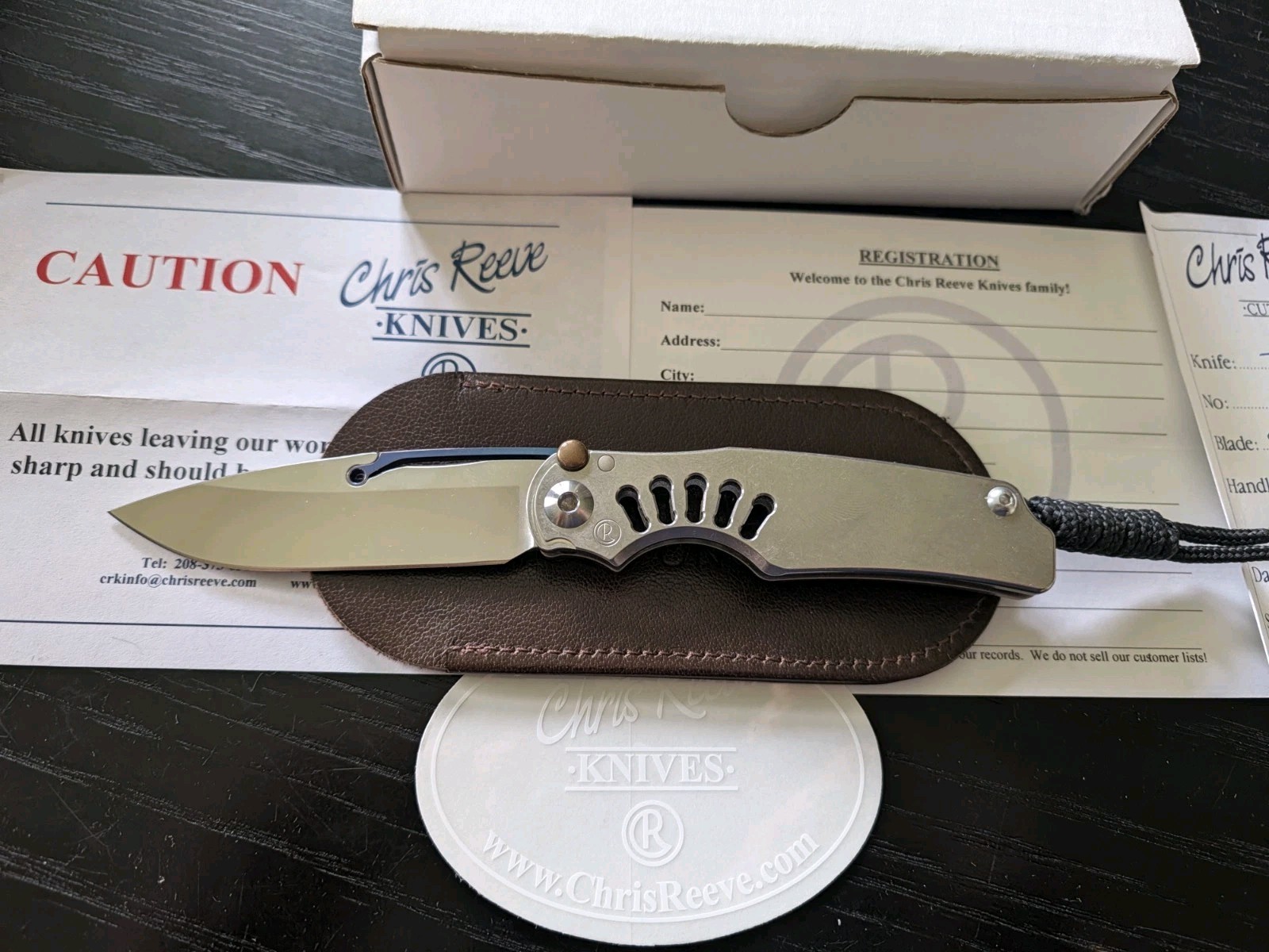 Vintage Chris Reeve And G&G Hawk TI Lock Folder