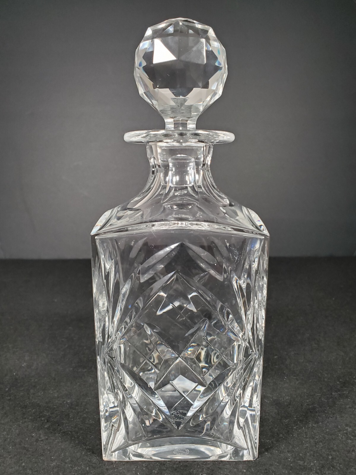 St Louis Cristal / Cut Crystal Decanter With Stopper France Signed